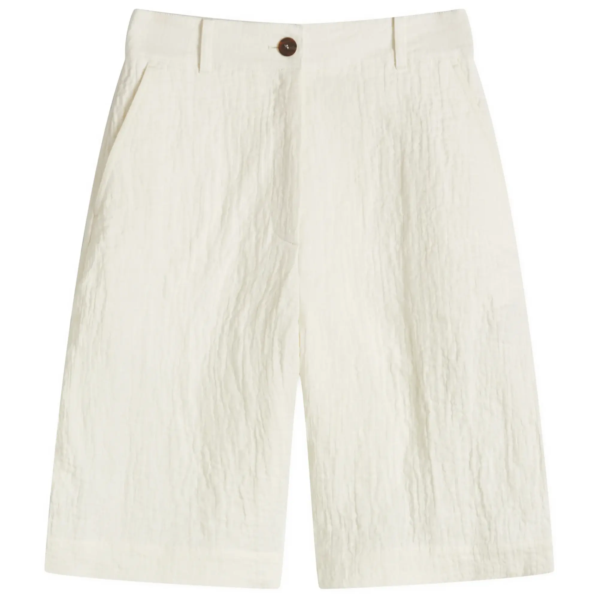 Studio Nicholson Women's Wide Leg Shorts Parchment
