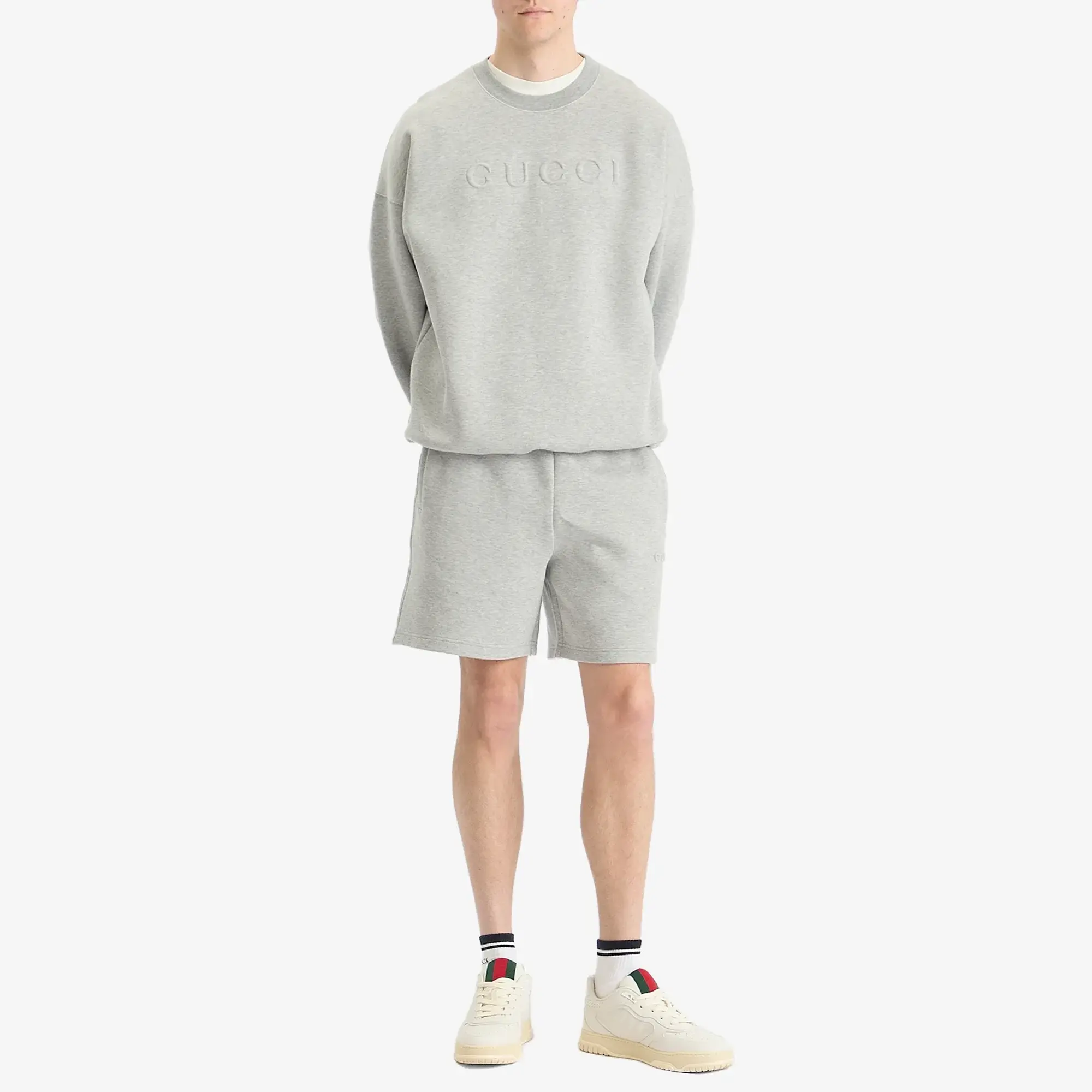 Gucci Men's Sweat Shorts Grey Melange/Mix