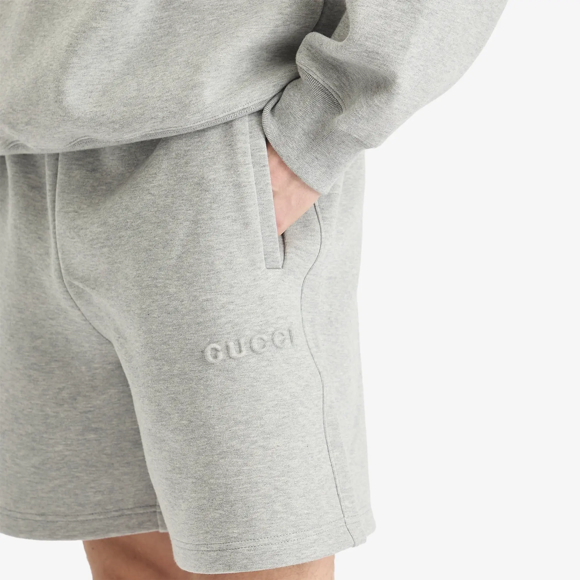 Gucci Men's Sweat Shorts Grey Melange/Mix