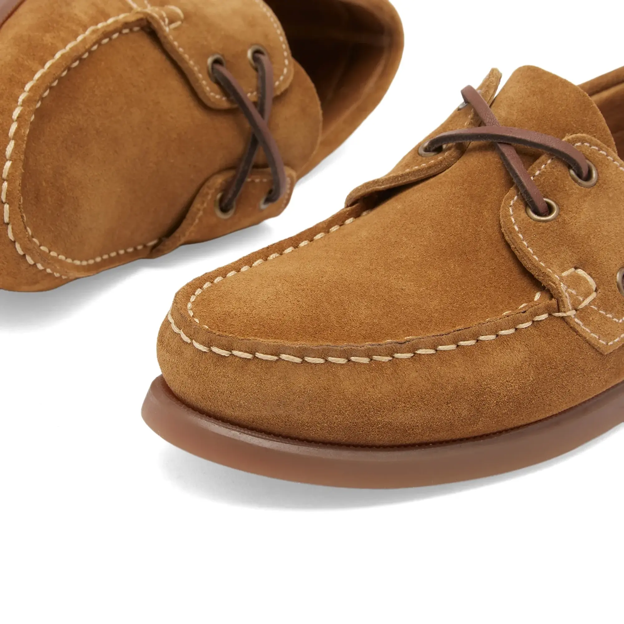 Paraboot Women's Barth Velvet Boat Shoe Fawn