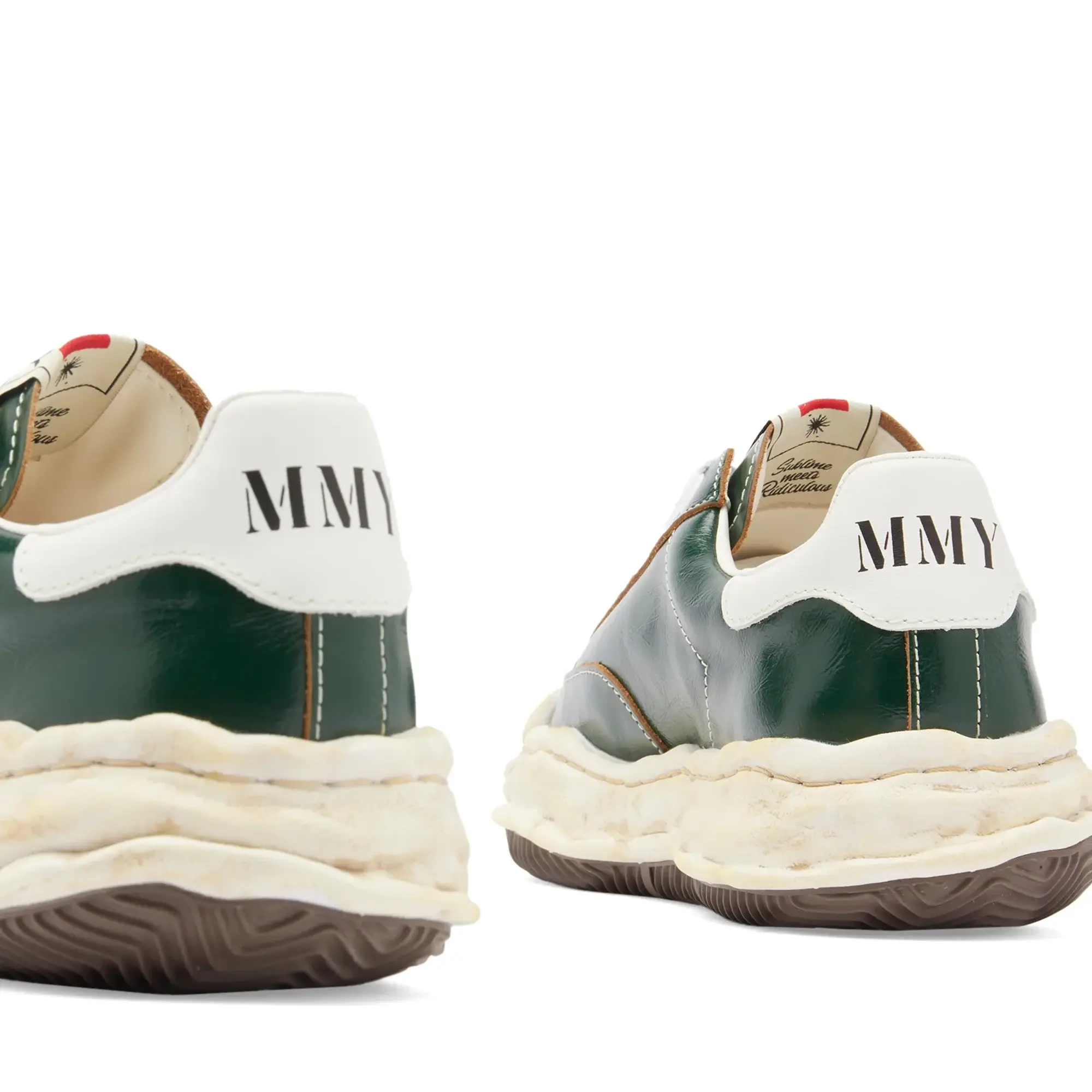 Maison MIHARA YASUHIRO Blakey Original Sole Wrinkled Leather Green