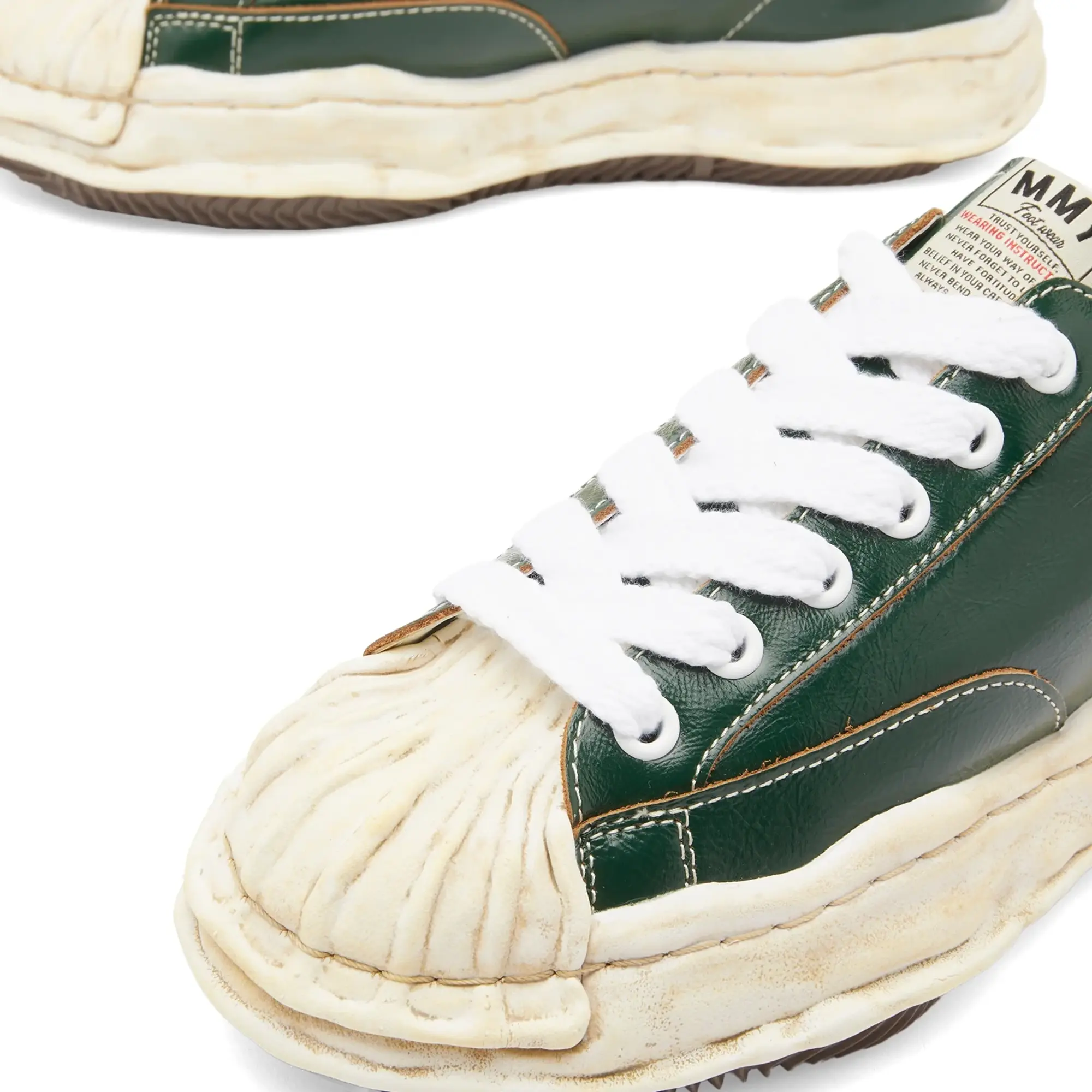 Maison MIHARA YASUHIRO Blakey Original Sole Wrinkled Leather Green