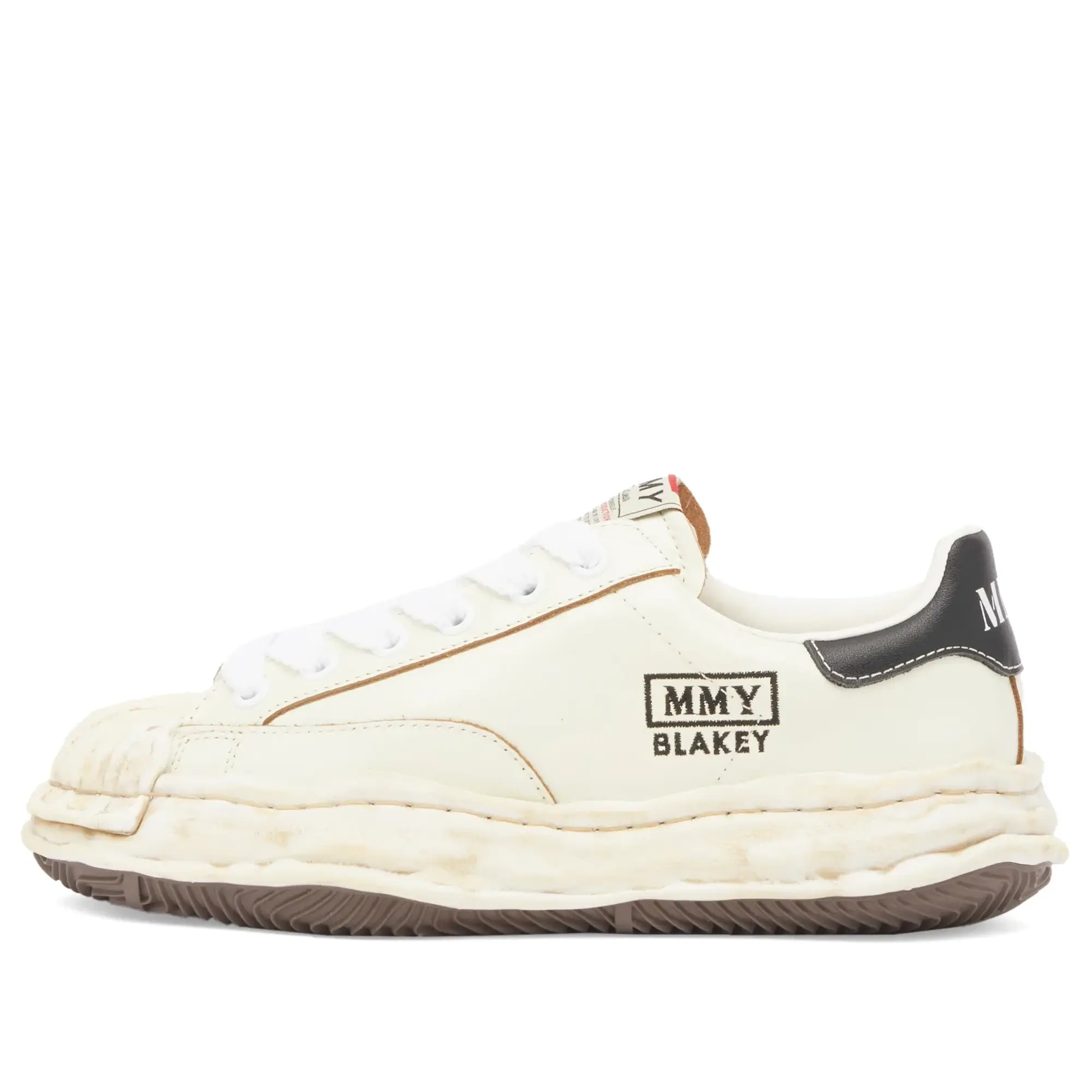 Maison MIHARA YASUHIRO Blakey Original Sole Wrinkled Leather White