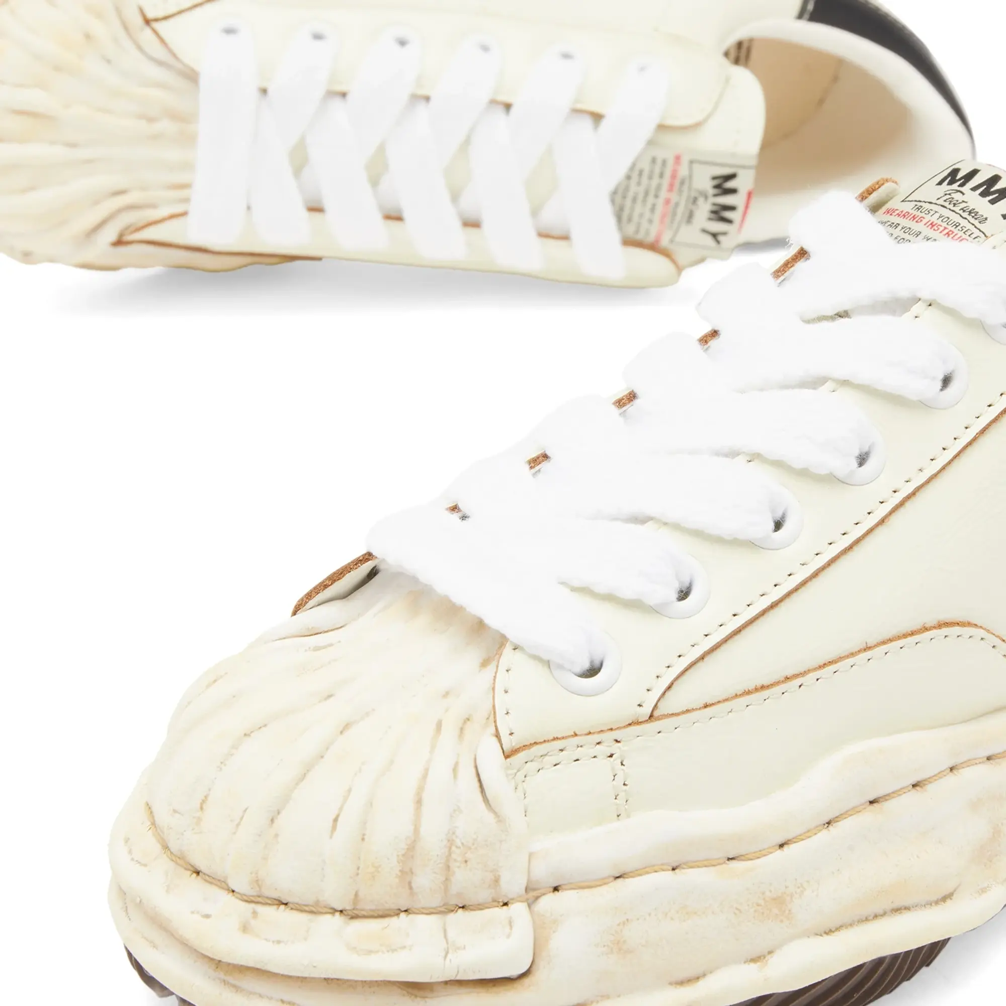 Maison MIHARA YASUHIRO Blakey Original Sole Wrinkled Leather White