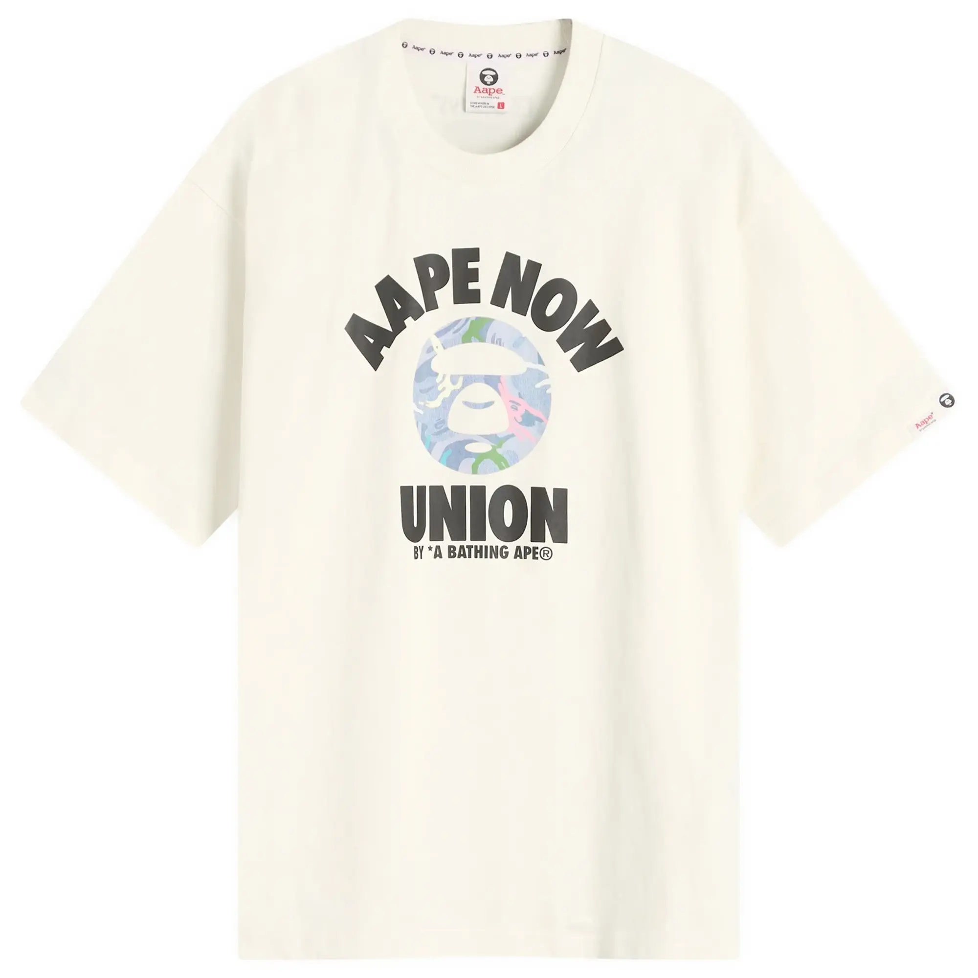 A Bathing Ape AAPE Union College T-Shirt Ivory