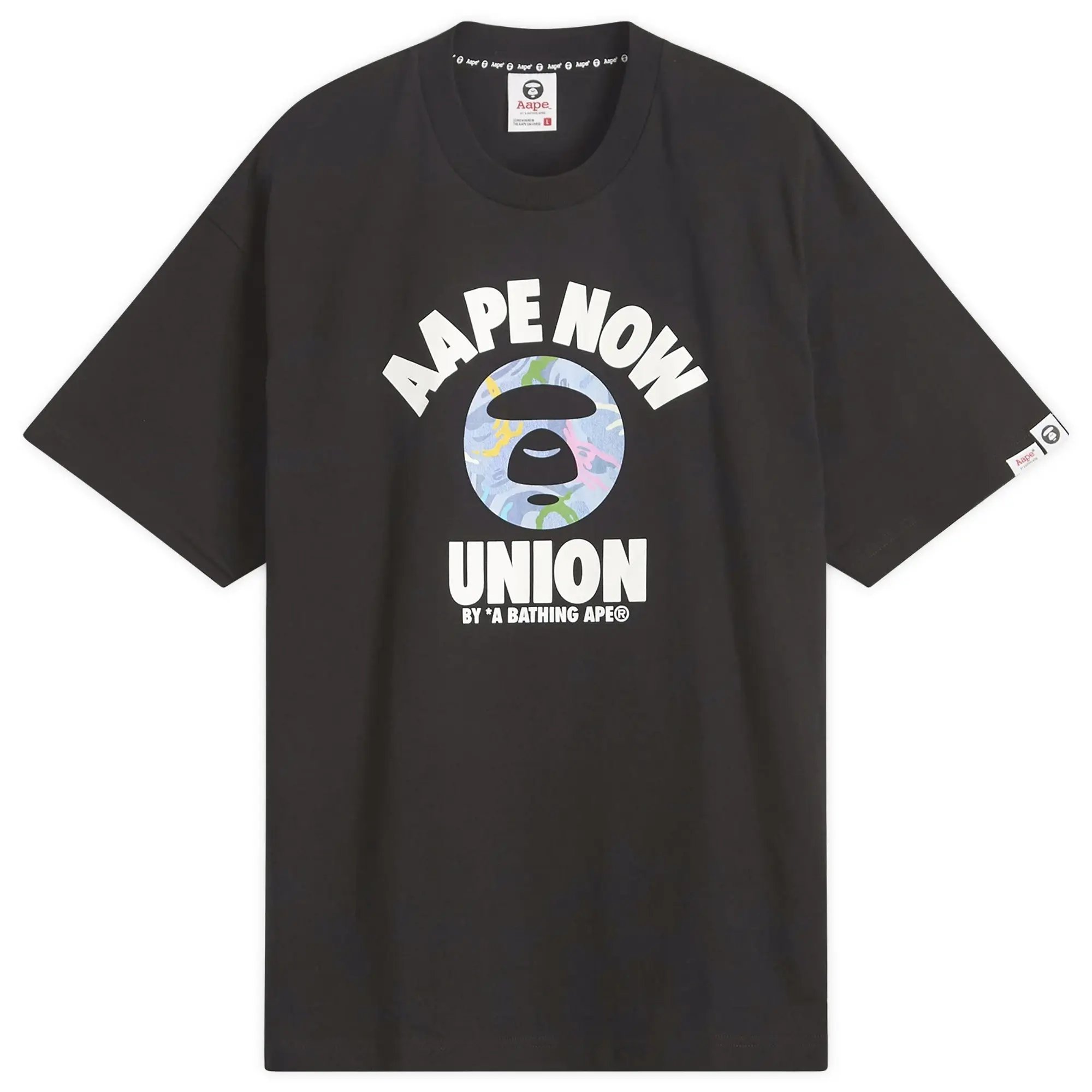 A Bathing Ape AAPE Union College T-Shirt Black