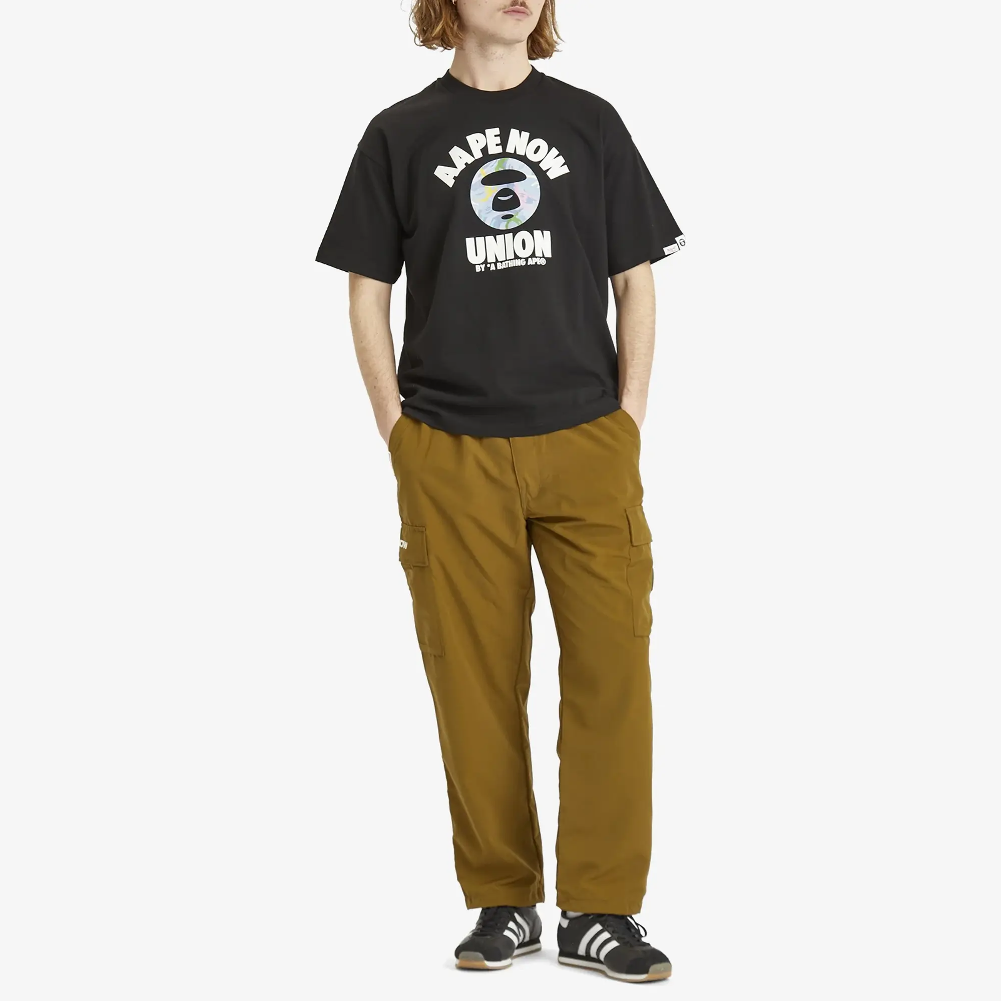A Bathing Ape AAPE Union College T-Shirt Black