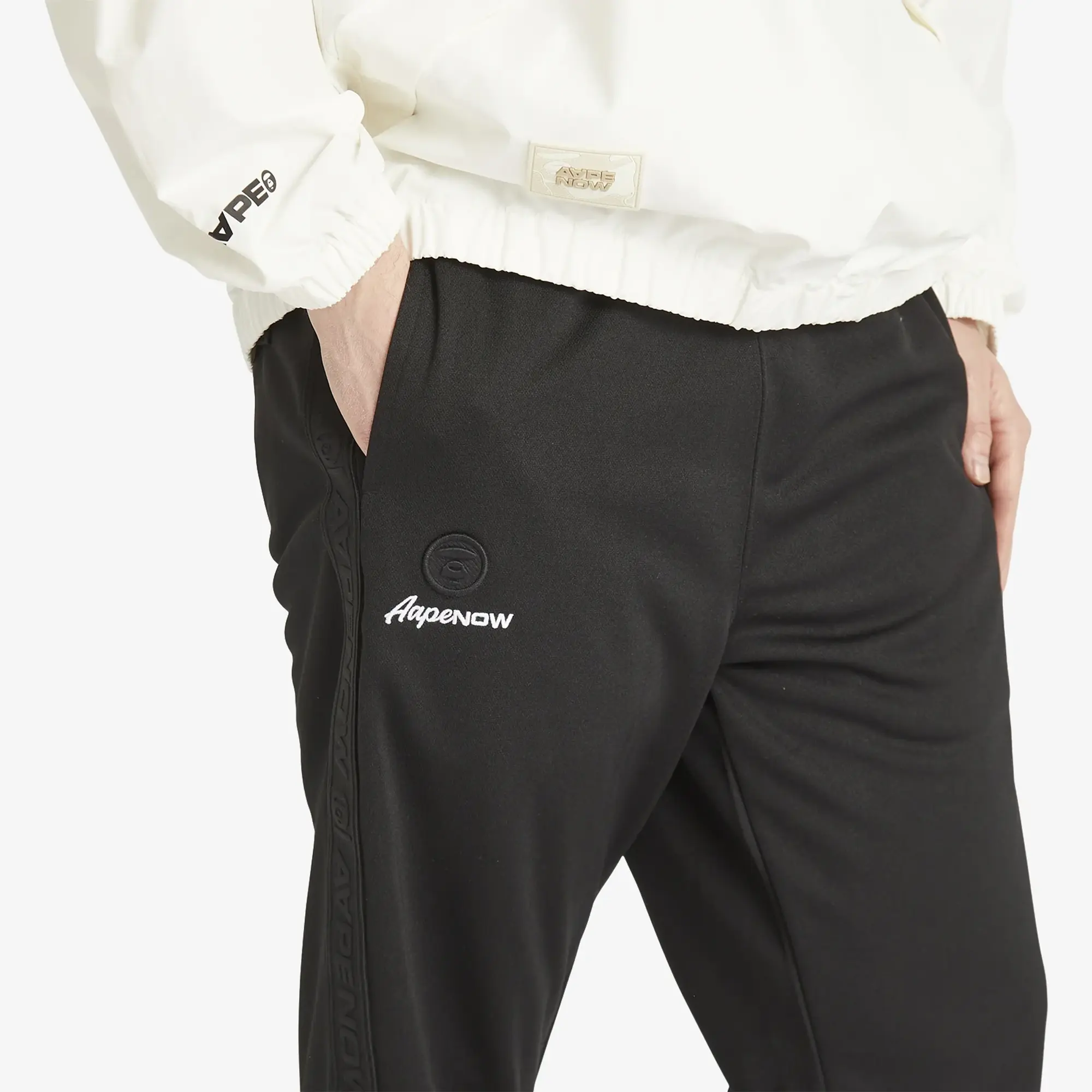 A Bathing Ape AAPE Now Loose Fit Track Pants Black