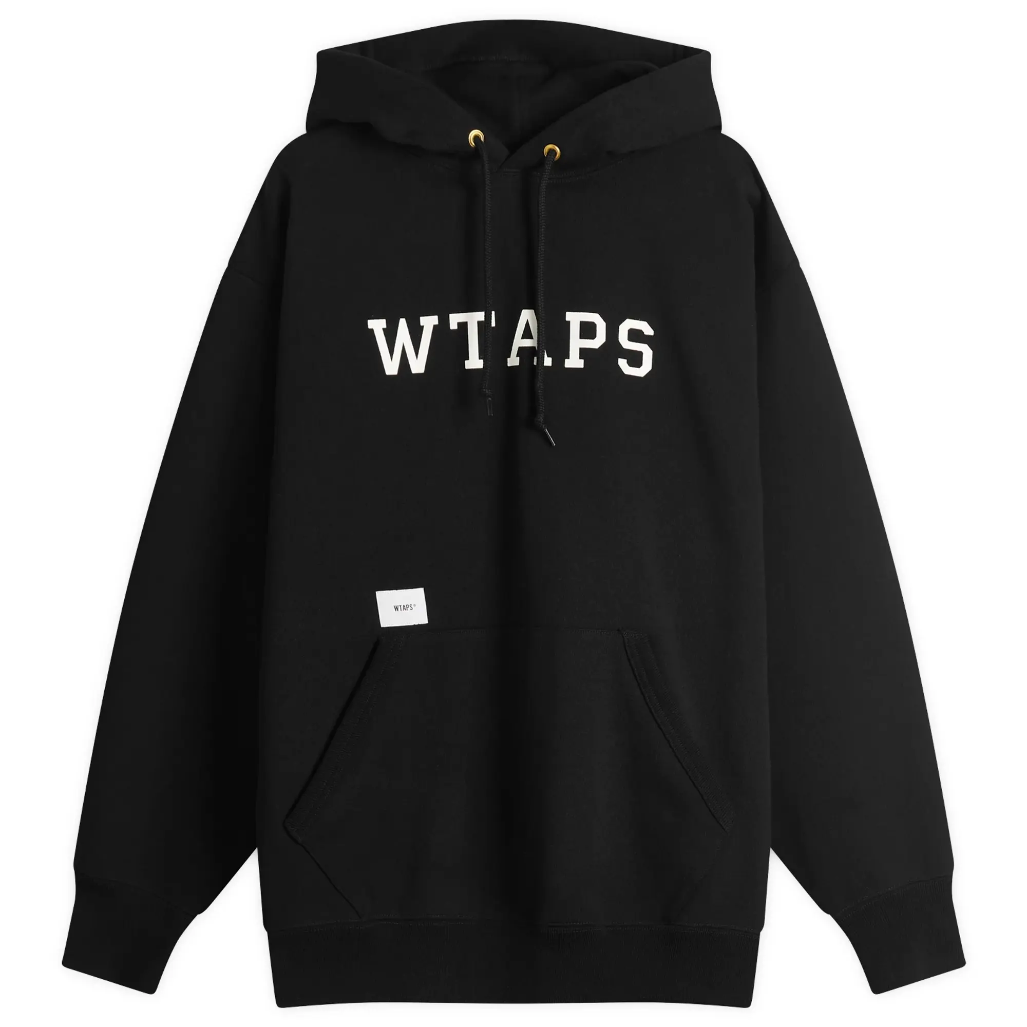 WTAPS Men's Academy Logo Hoodie Black