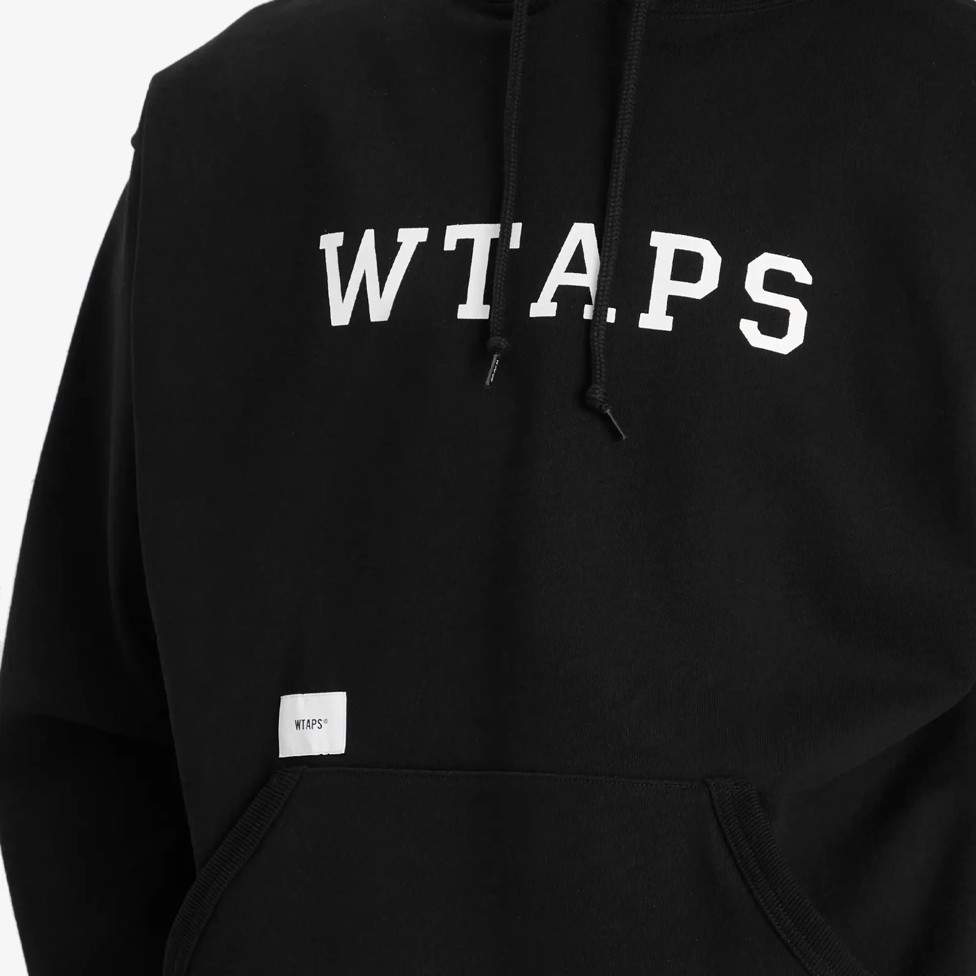 WTAPS Men's Academy Logo Hoodie Black