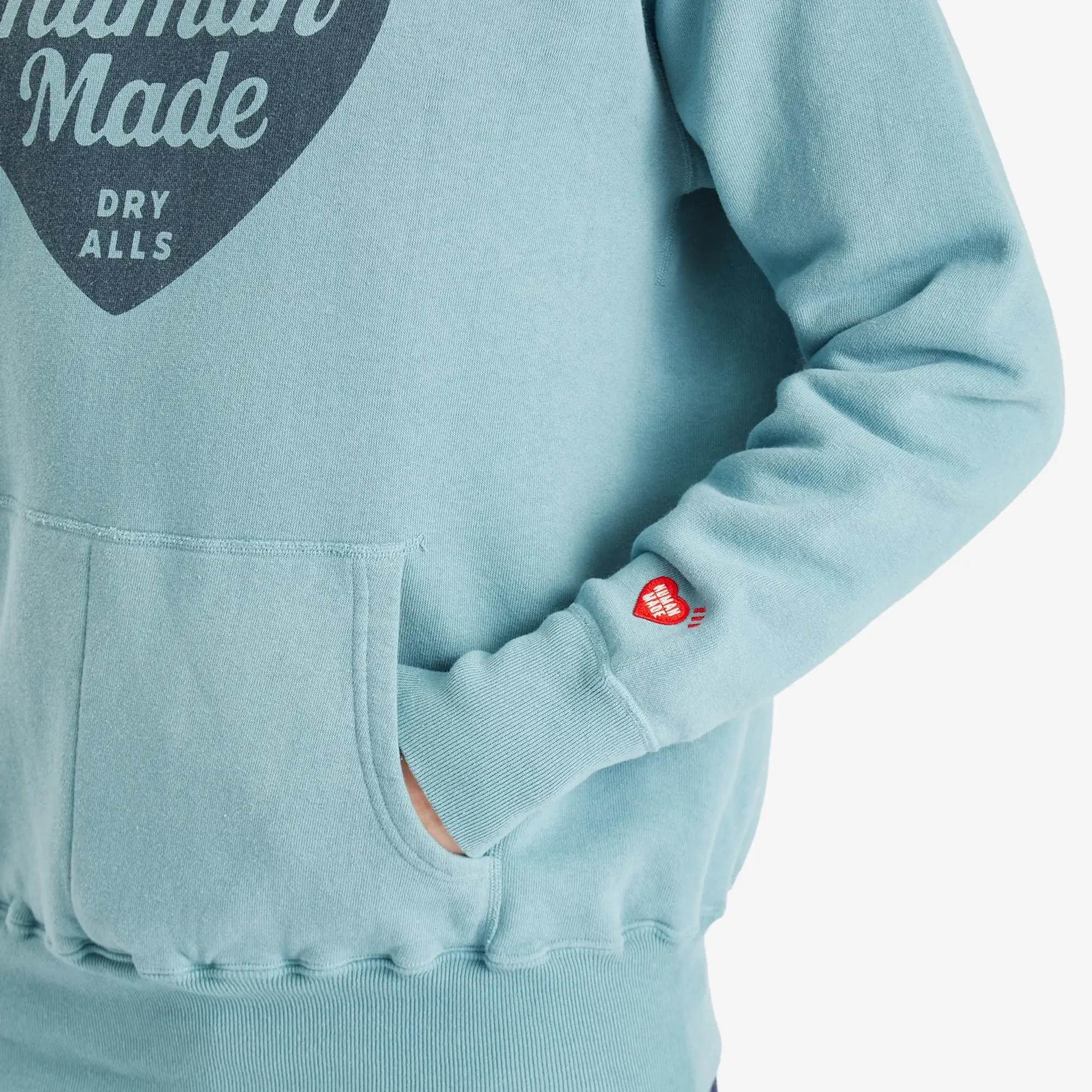 Human Made Men's Tsuriami Heart Hoodie Blue