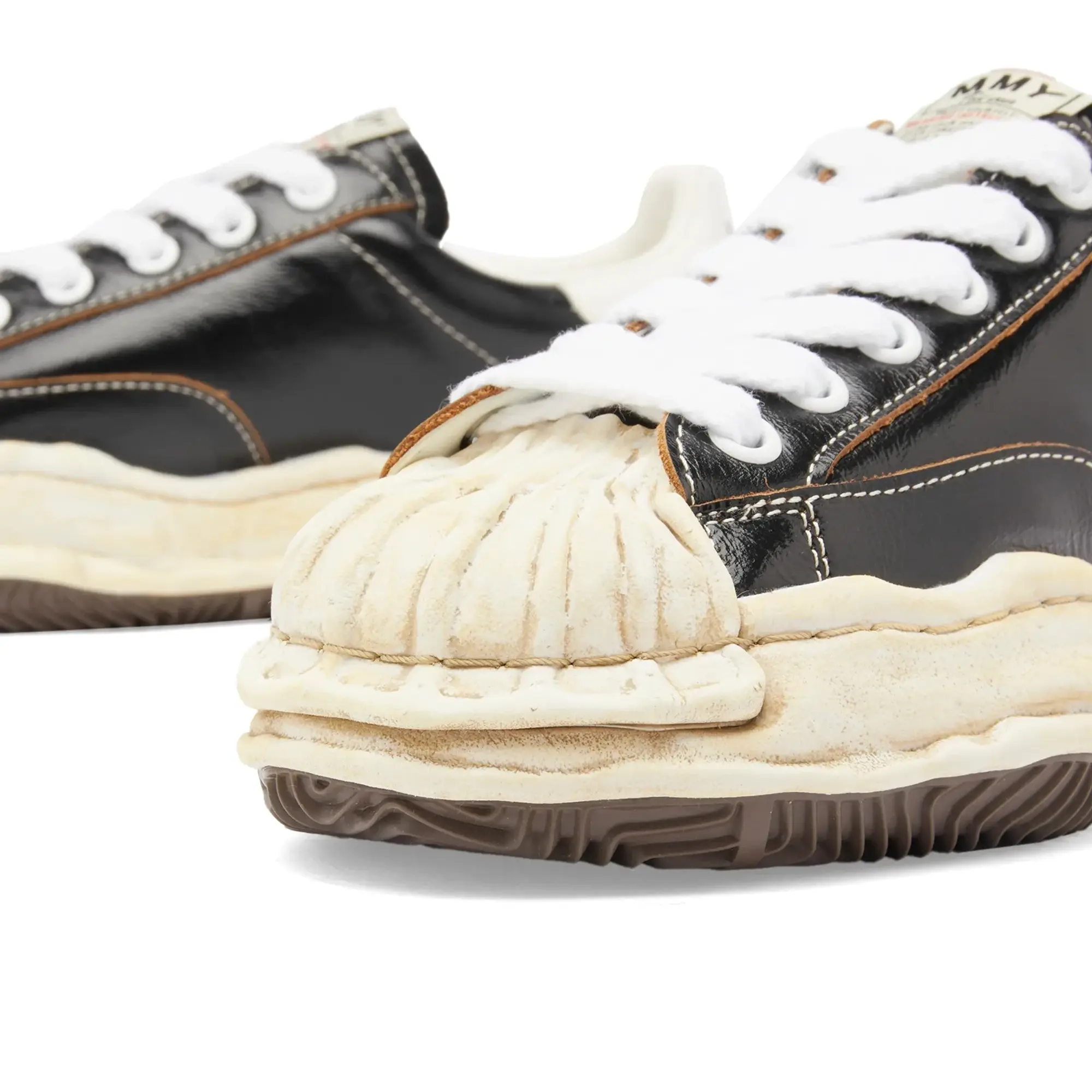 Maison MIHARA YASUHIRO Blakey Original Sole Wrinkled Leather Black