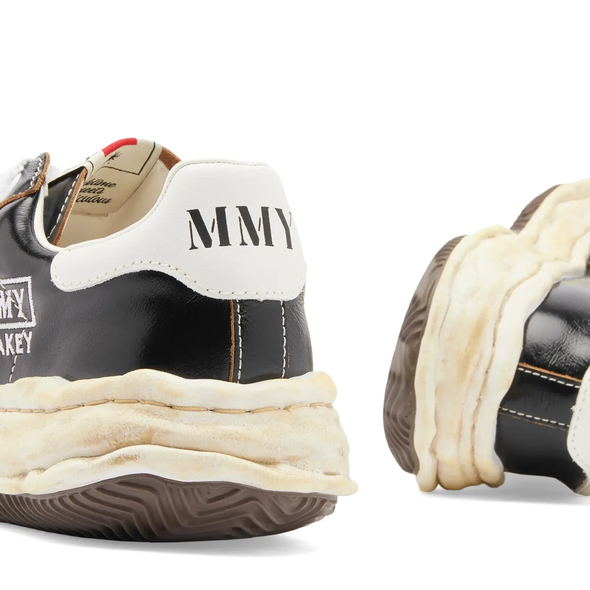 Maison MIHARA YASUHIRO Blakey Original Sole Wrinkled Leather Black