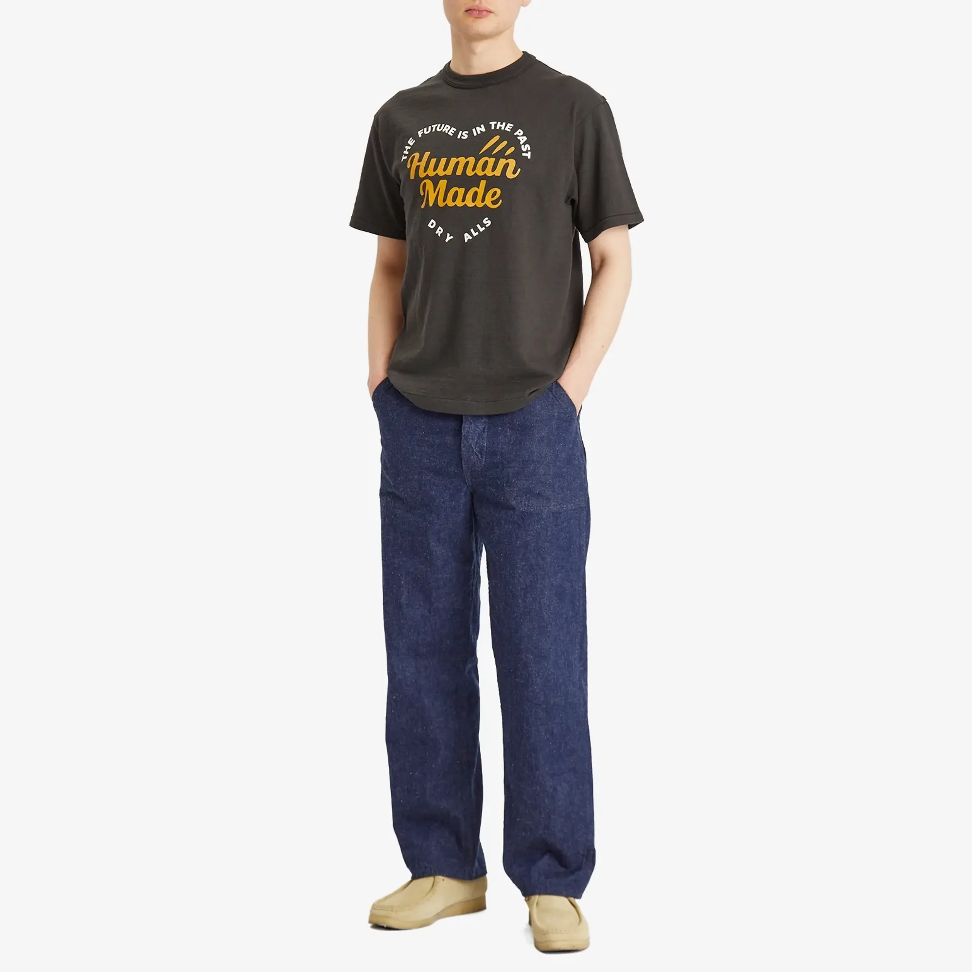Human Made Men's Word Heart Graphic T-Shirt Black