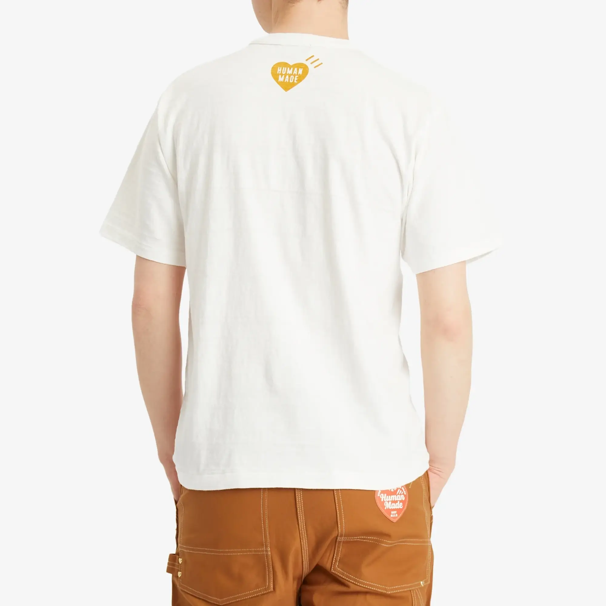 Human Made Men's Word Heart Graphic T-Shirt White
