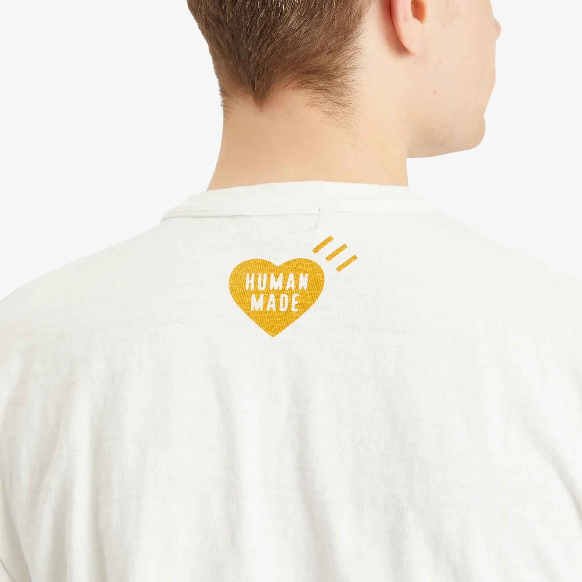 Human Made Men's Word Heart Graphic T-Shirt White
