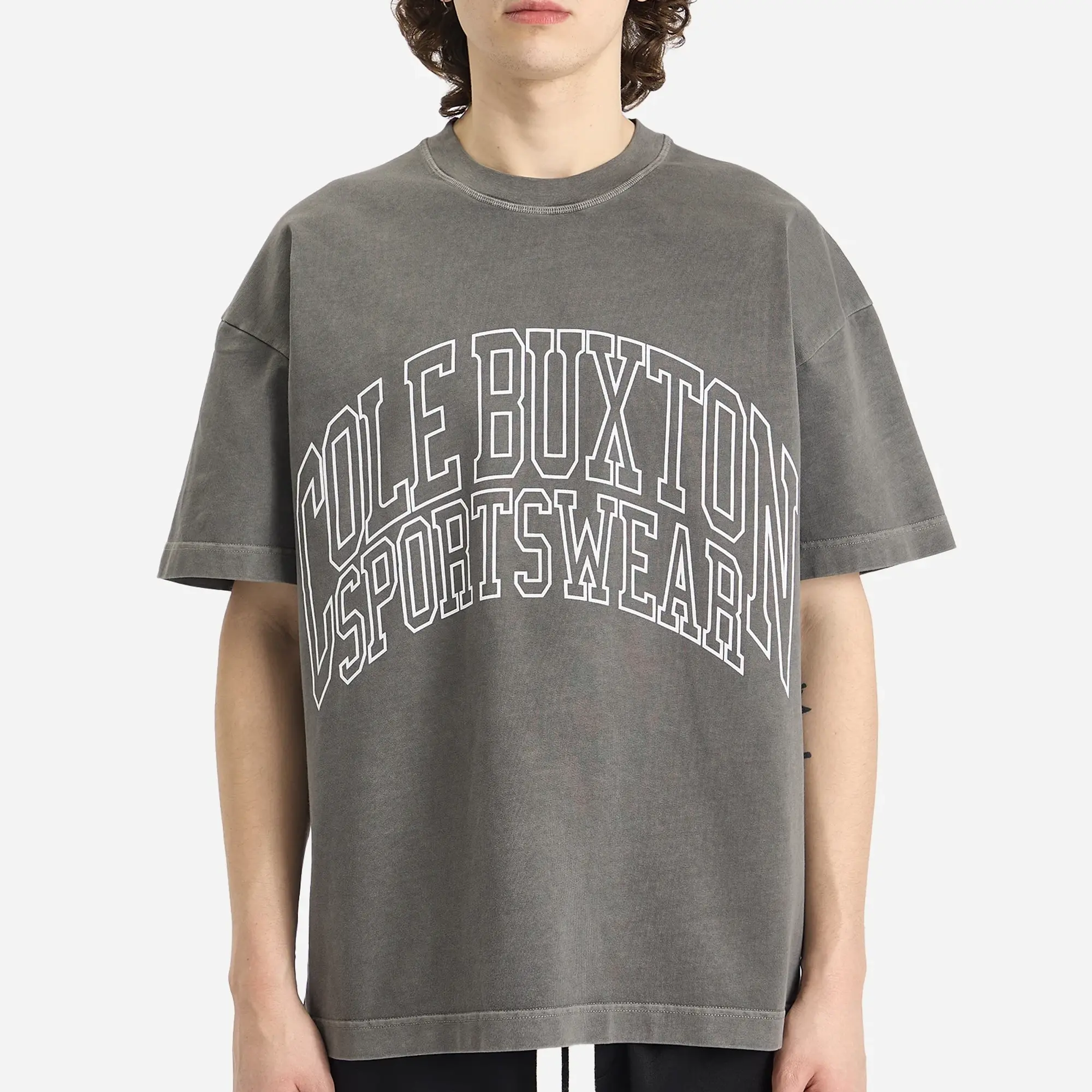 Cole Buxton Men's Sportswear Arc T-Shirt Washed Black