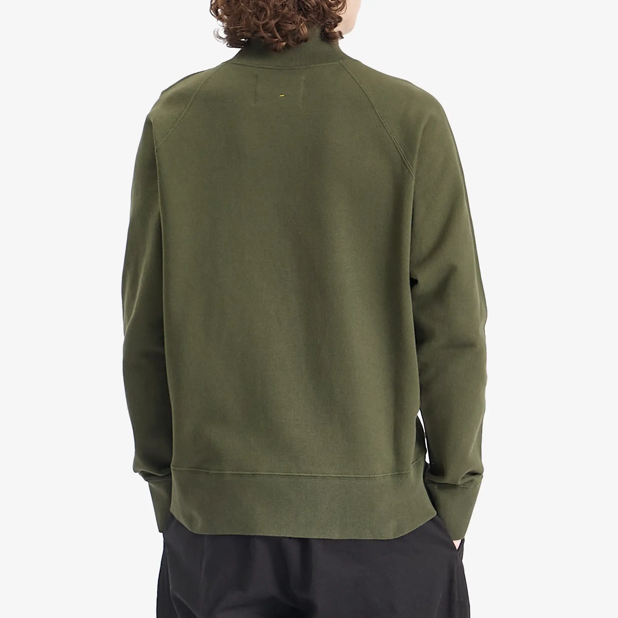 MHL by Margaret Howell Men's Zip Neck Sweatshirt Uniform Green