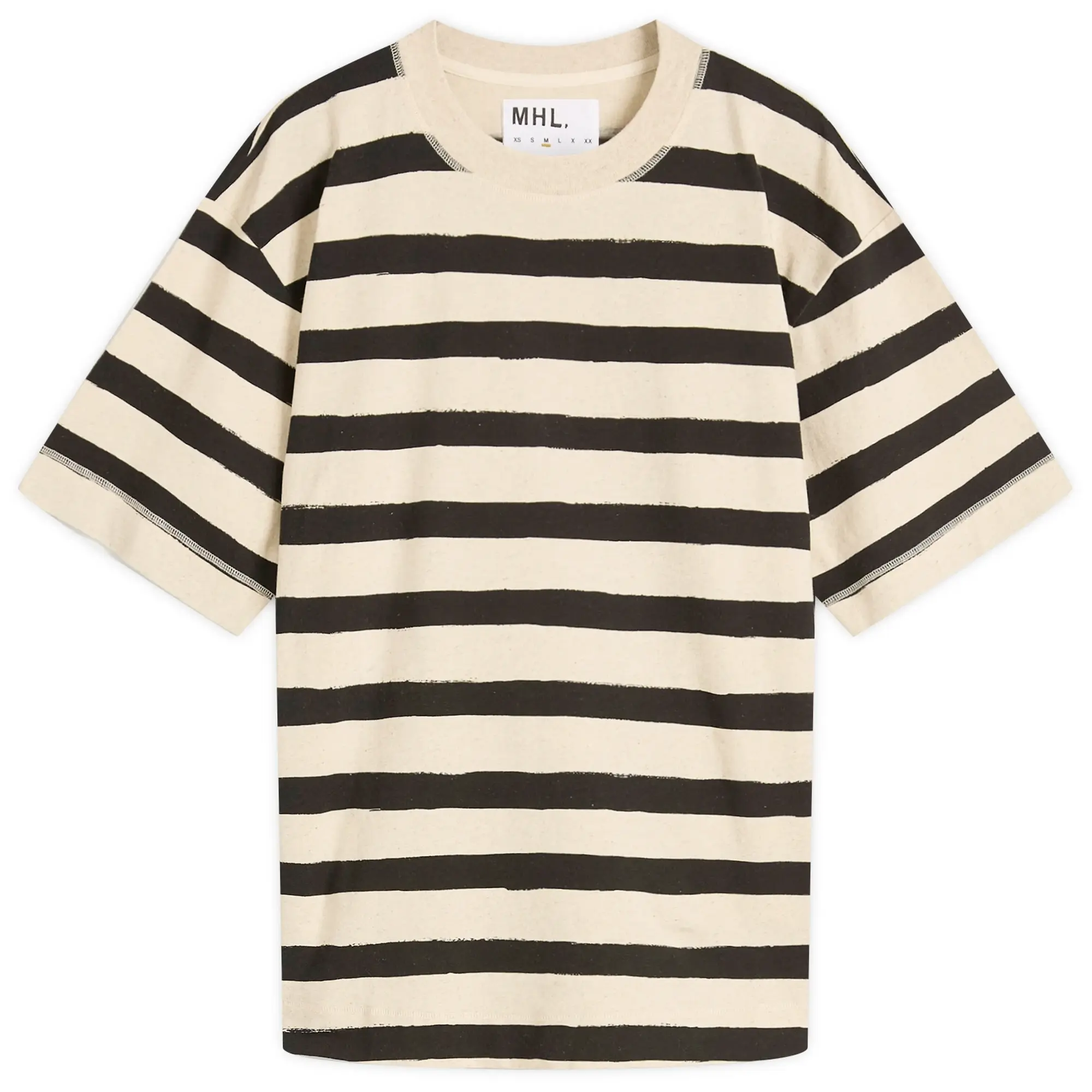 MHL by Margaret Howell Men's Matelot Stripe T-shirt Natural/Black