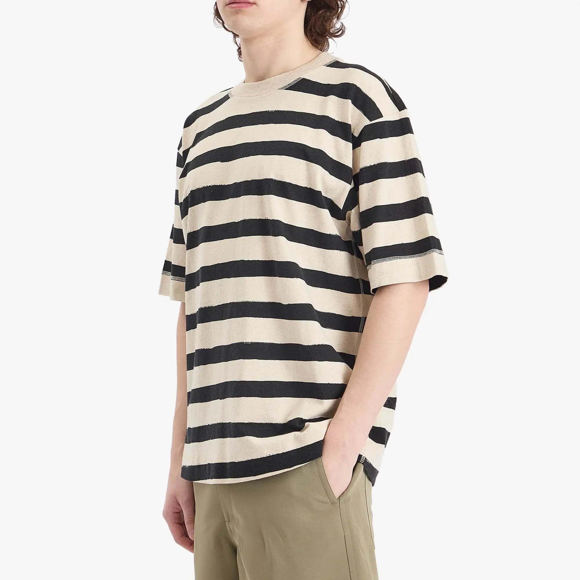 MHL by Margaret Howell Men's Matelot Stripe T-shirt Natural/Black