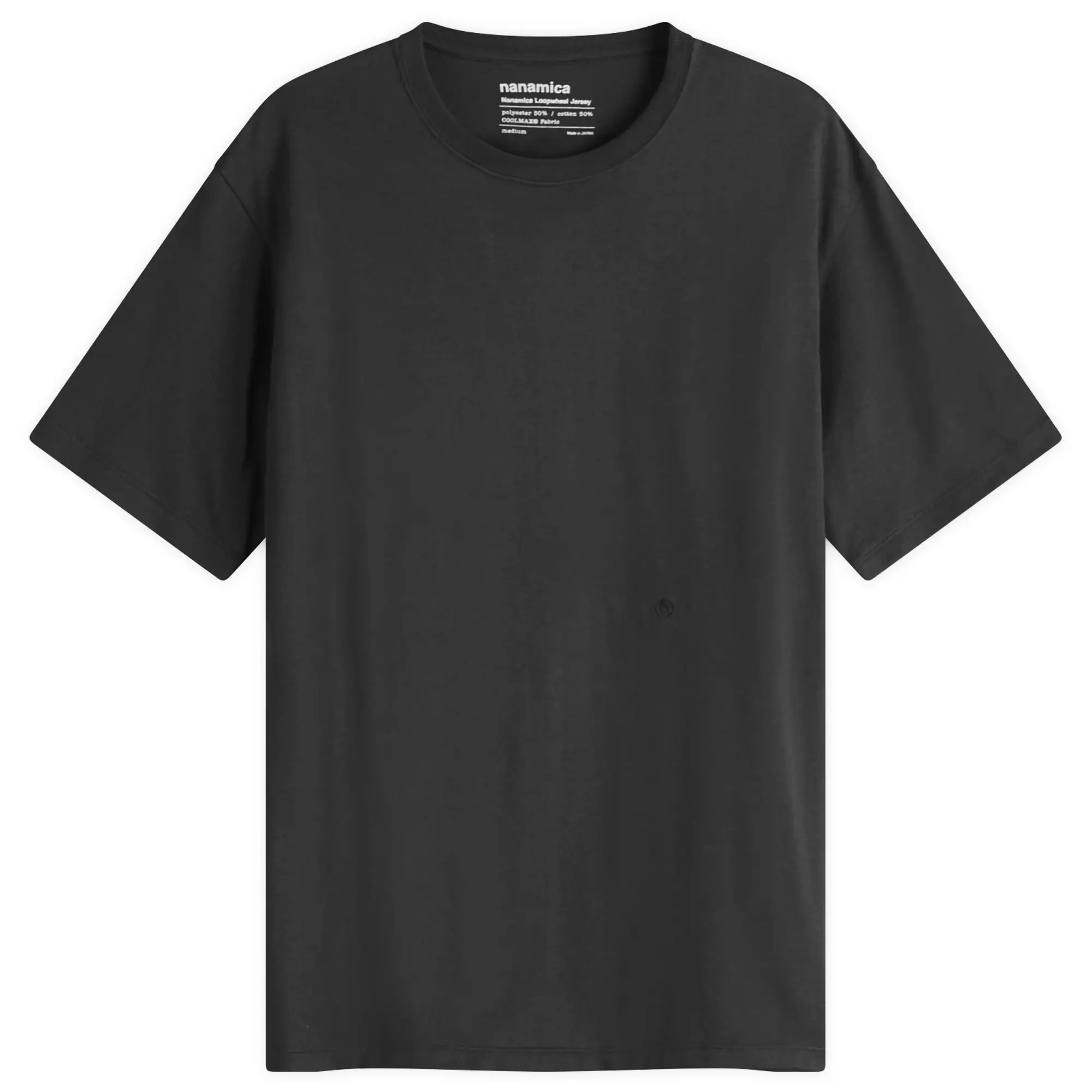 Nanamica Men's Loopwheel Coolmax Jersey T-Shirt Black