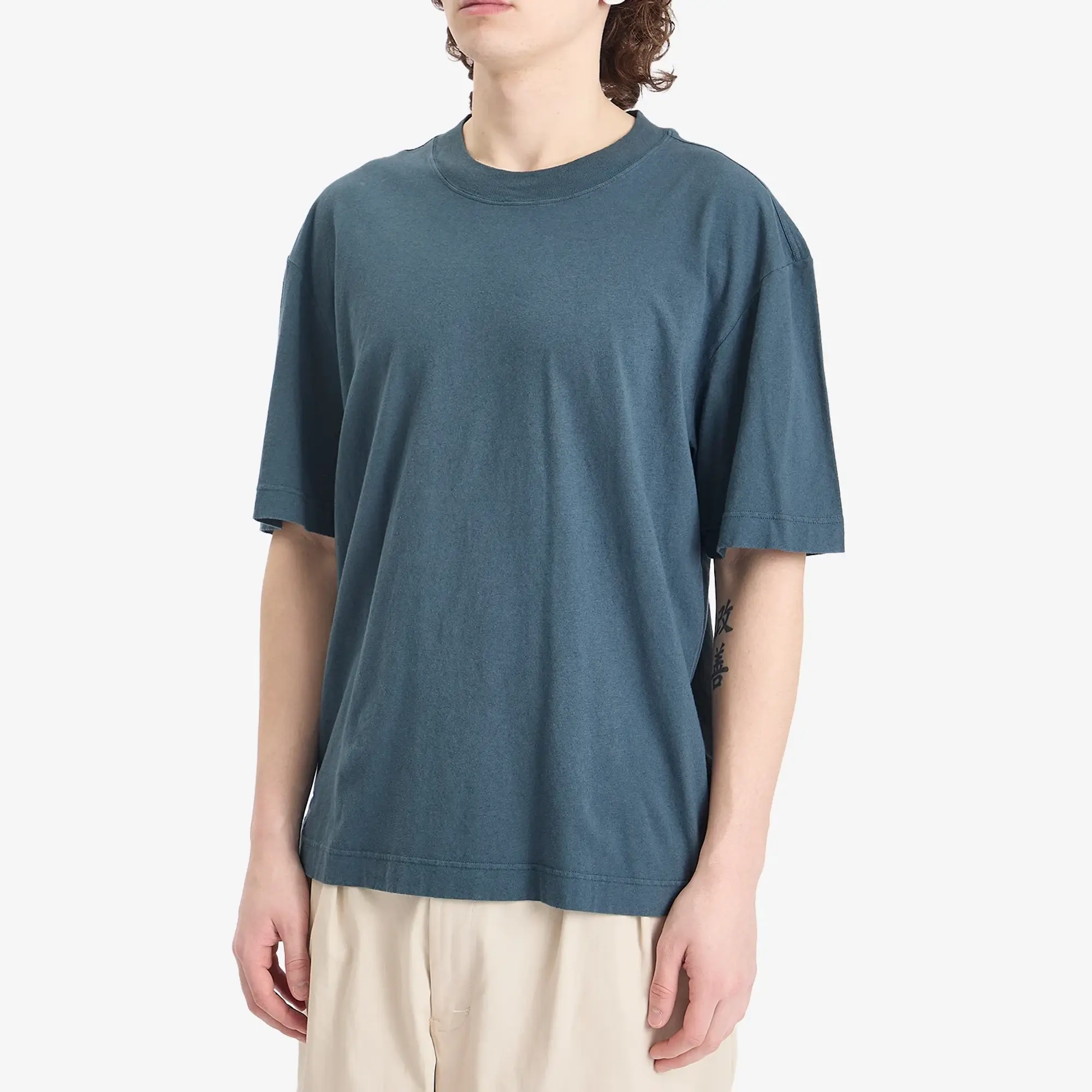 MHL by Margaret Howell Men's Simple T-Shirt Mineral Blue