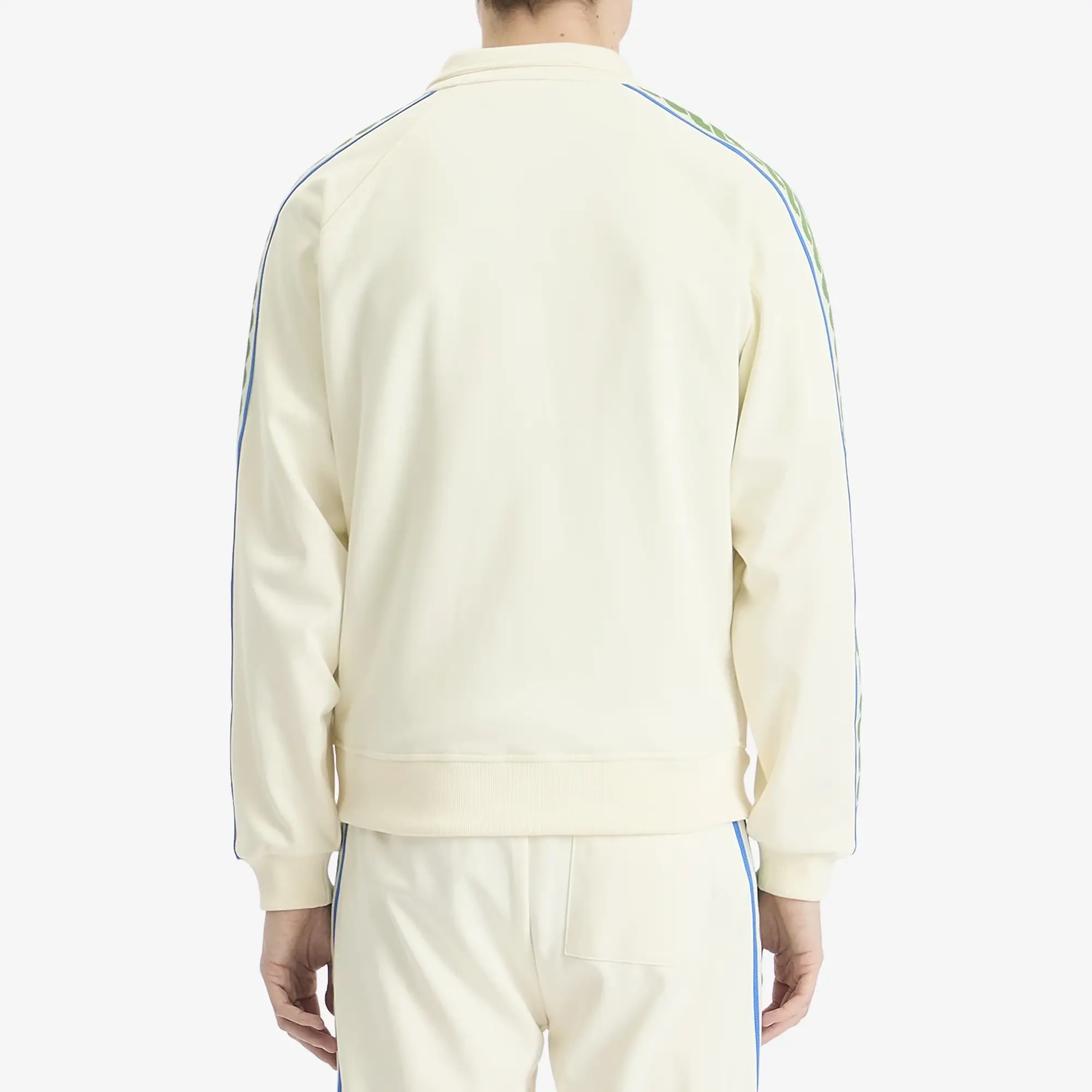 Drôle de Monsieur Men's Zip Up Track Jacket Off White