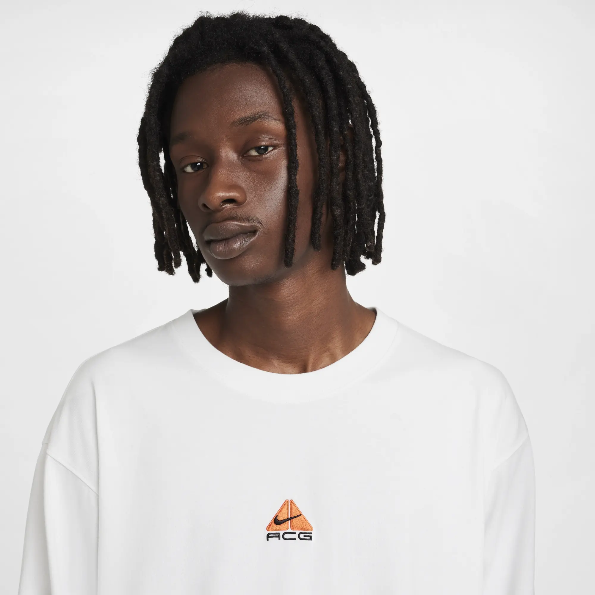 Nike ACG 'Lungs' Men's Long-Sleeve T-Shirt - White - Polyester/Cotton