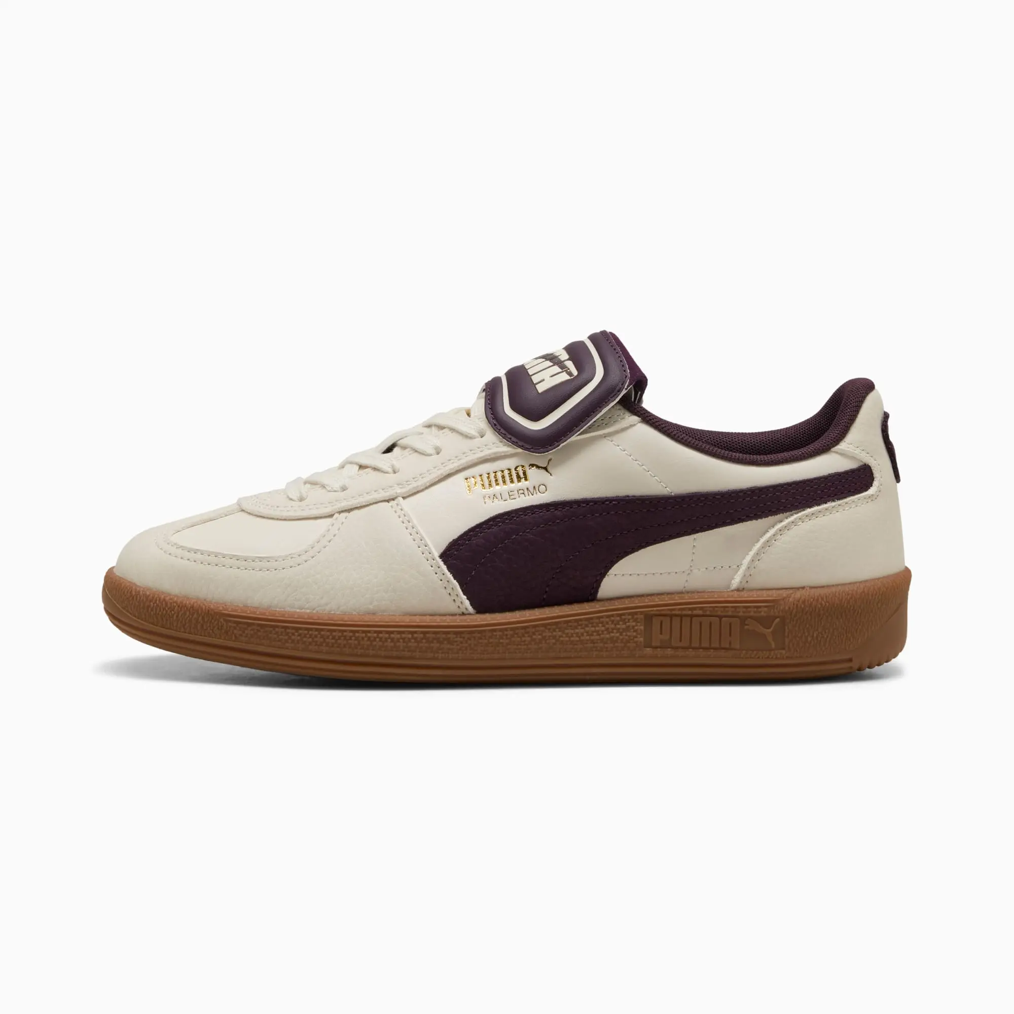 PUMA Palermo Premium Sneakers Unisex, Alpine Snow/Midnight Plum