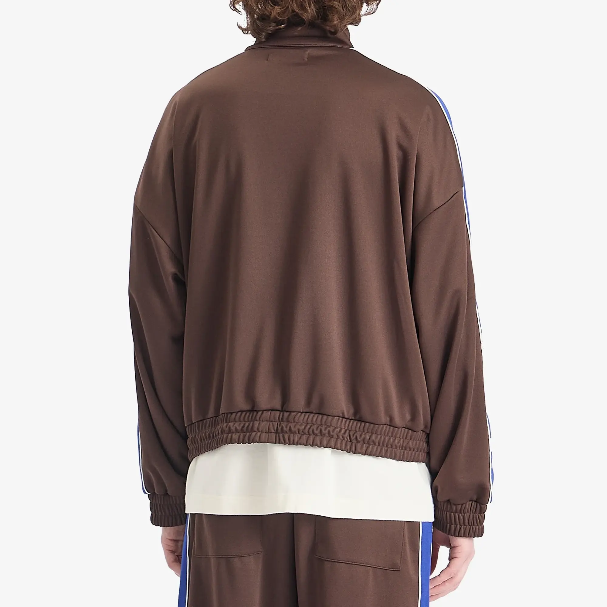 Cole Buxton Men's Contrast Tape Track Jacket Brown/Blue