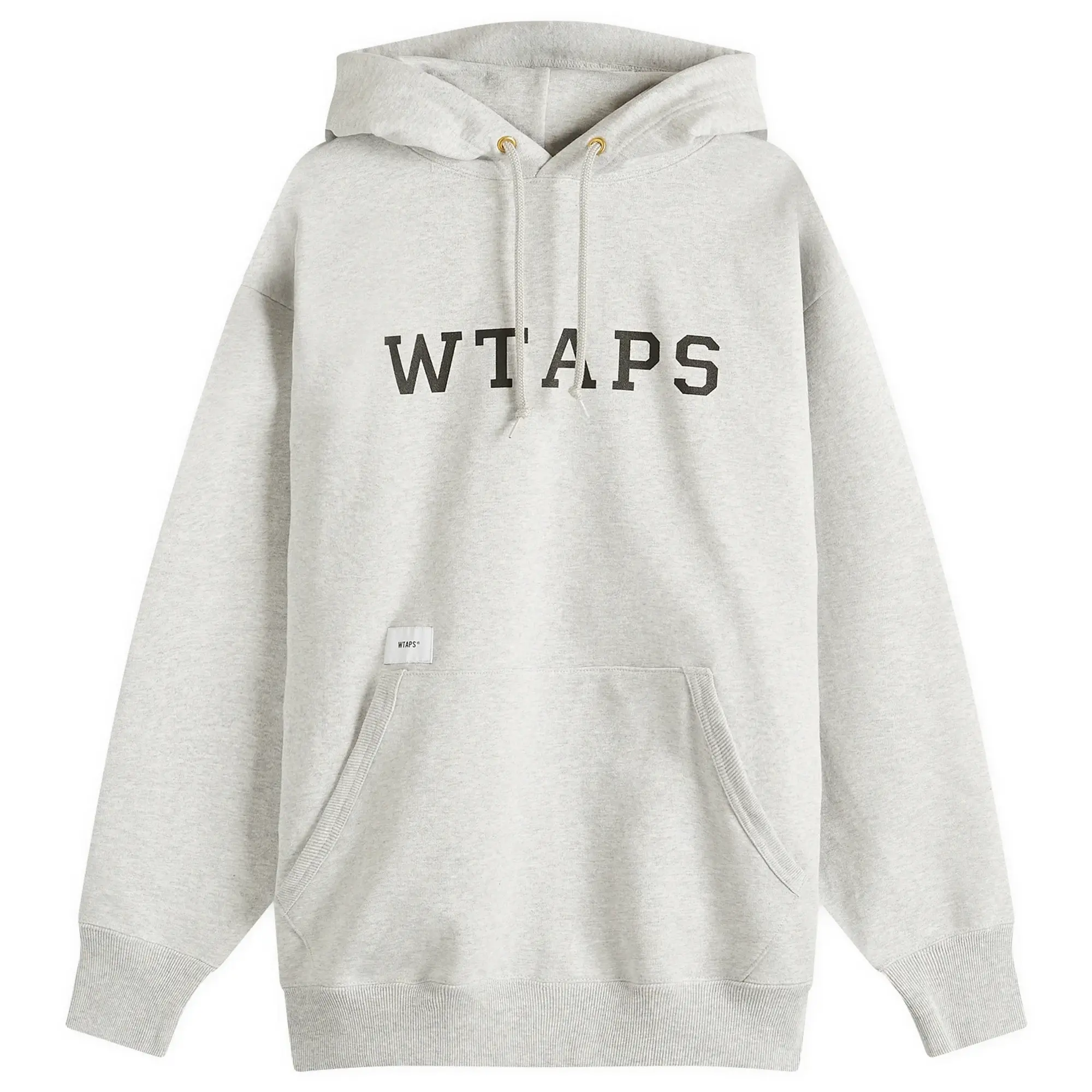 WTAPS Men's Academy Logo Hoodie Ash Gray