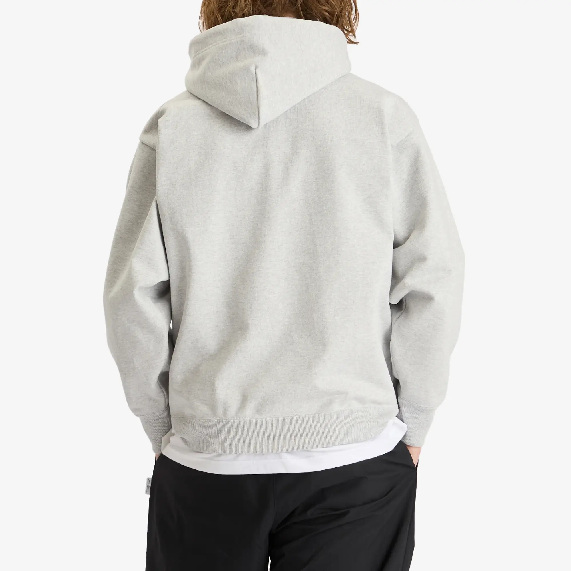 WTAPS Men's Academy Logo Hoodie Ash Gray
