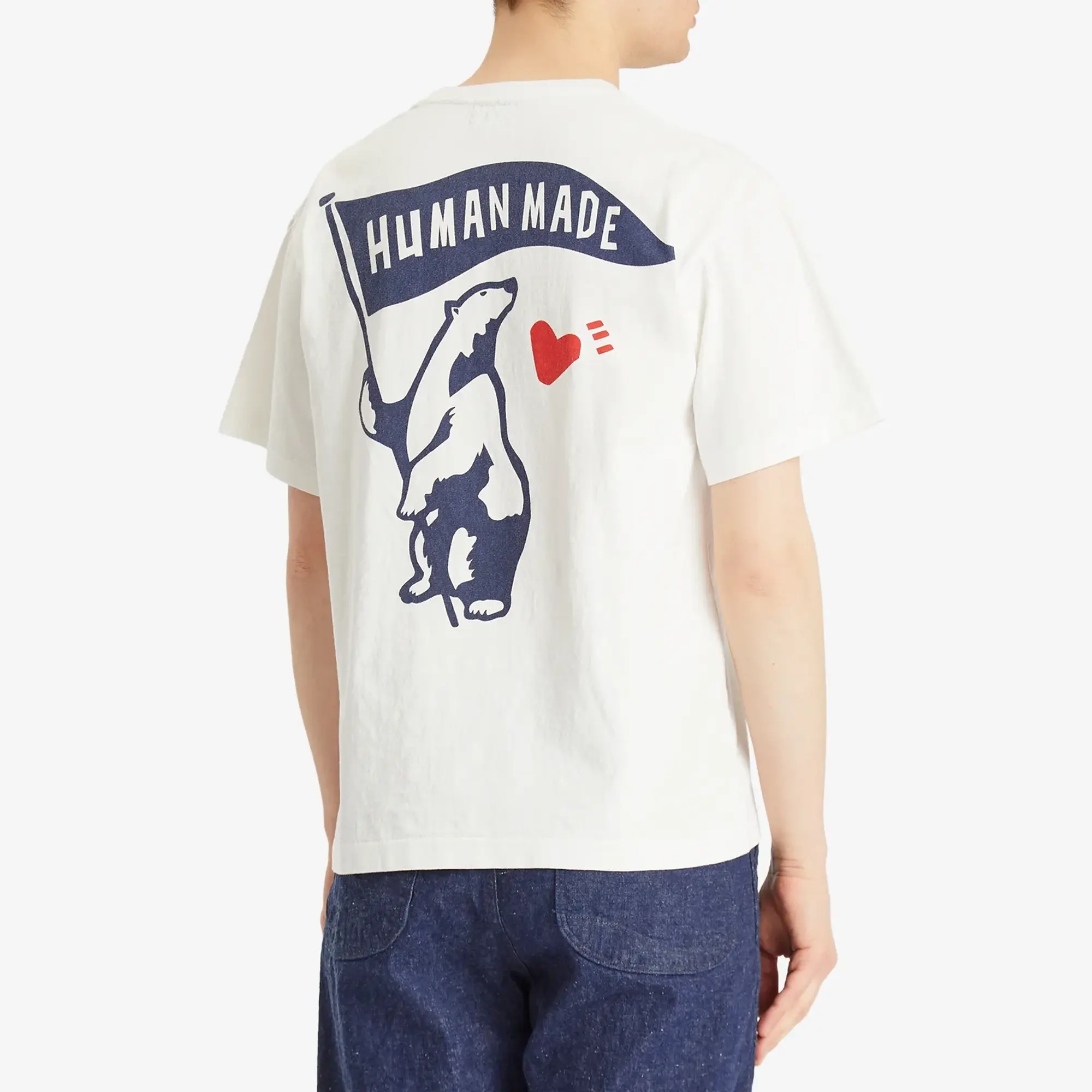 Human Made Men's Polar Bear Flag T-Shirt White