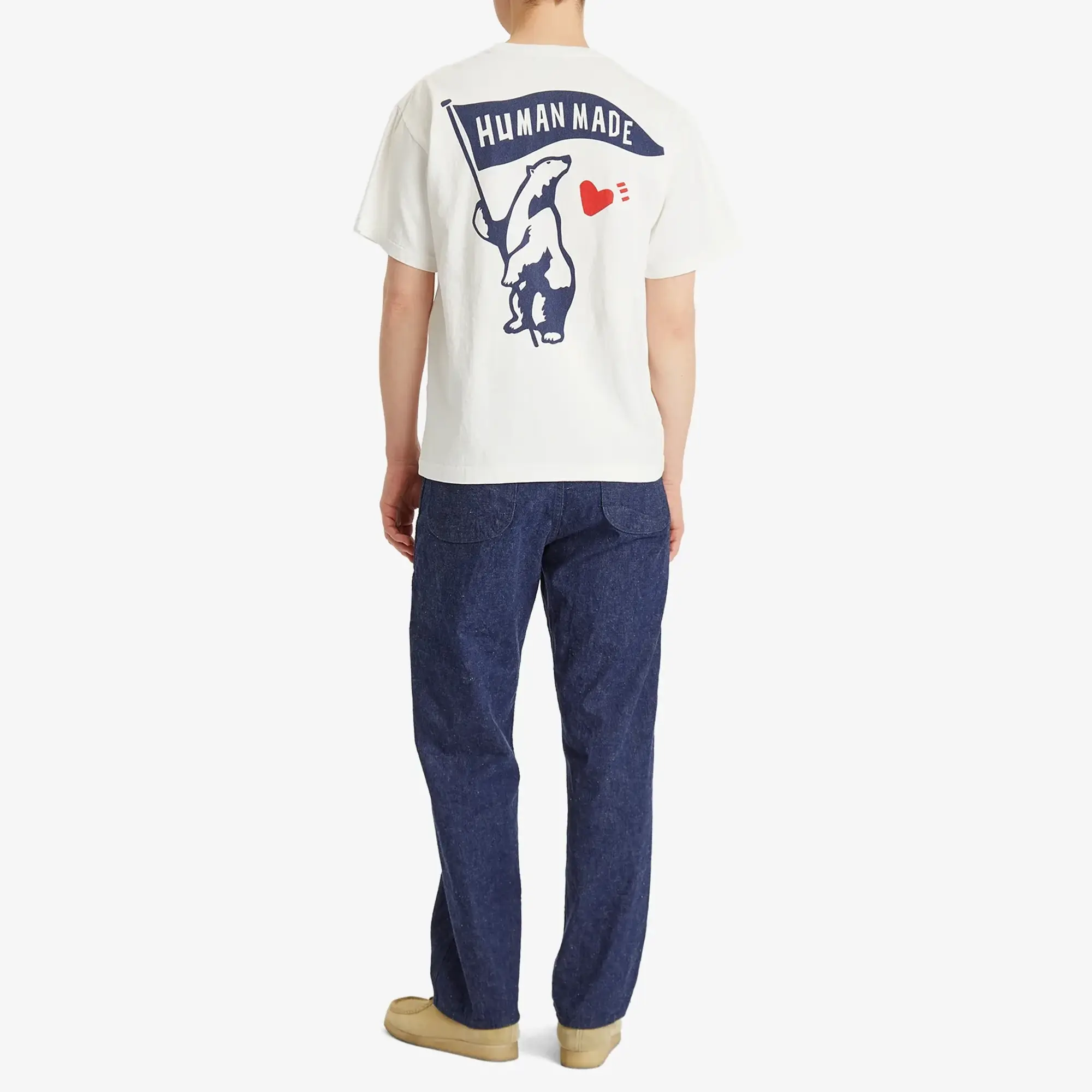 Human Made Men's Polar Bear Flag T-Shirt White