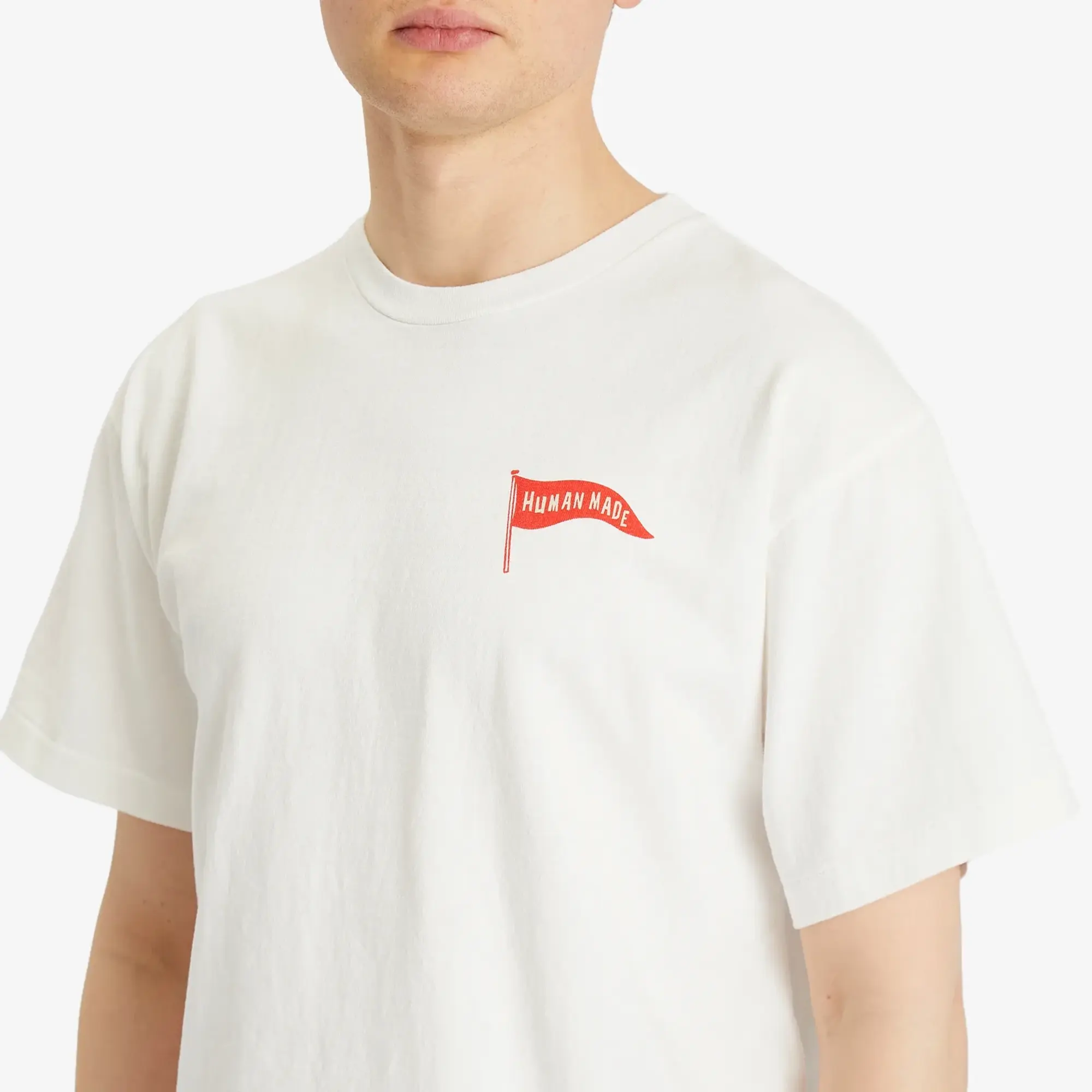 Human Made Men's Polar Bear Flag T-Shirt White