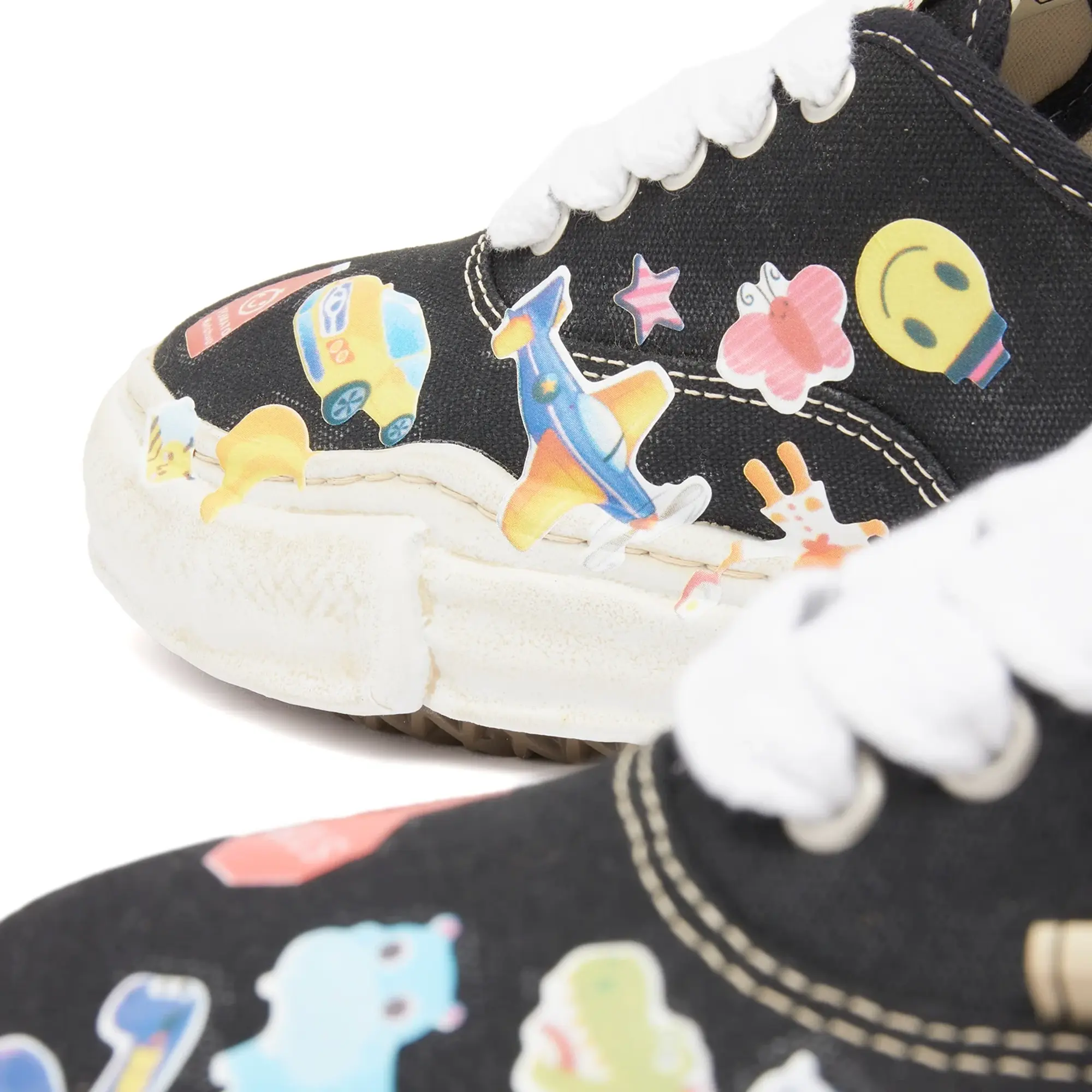 Maison MIHARA YASUHIRO Baker Original Sole Canvas Stickers P Black