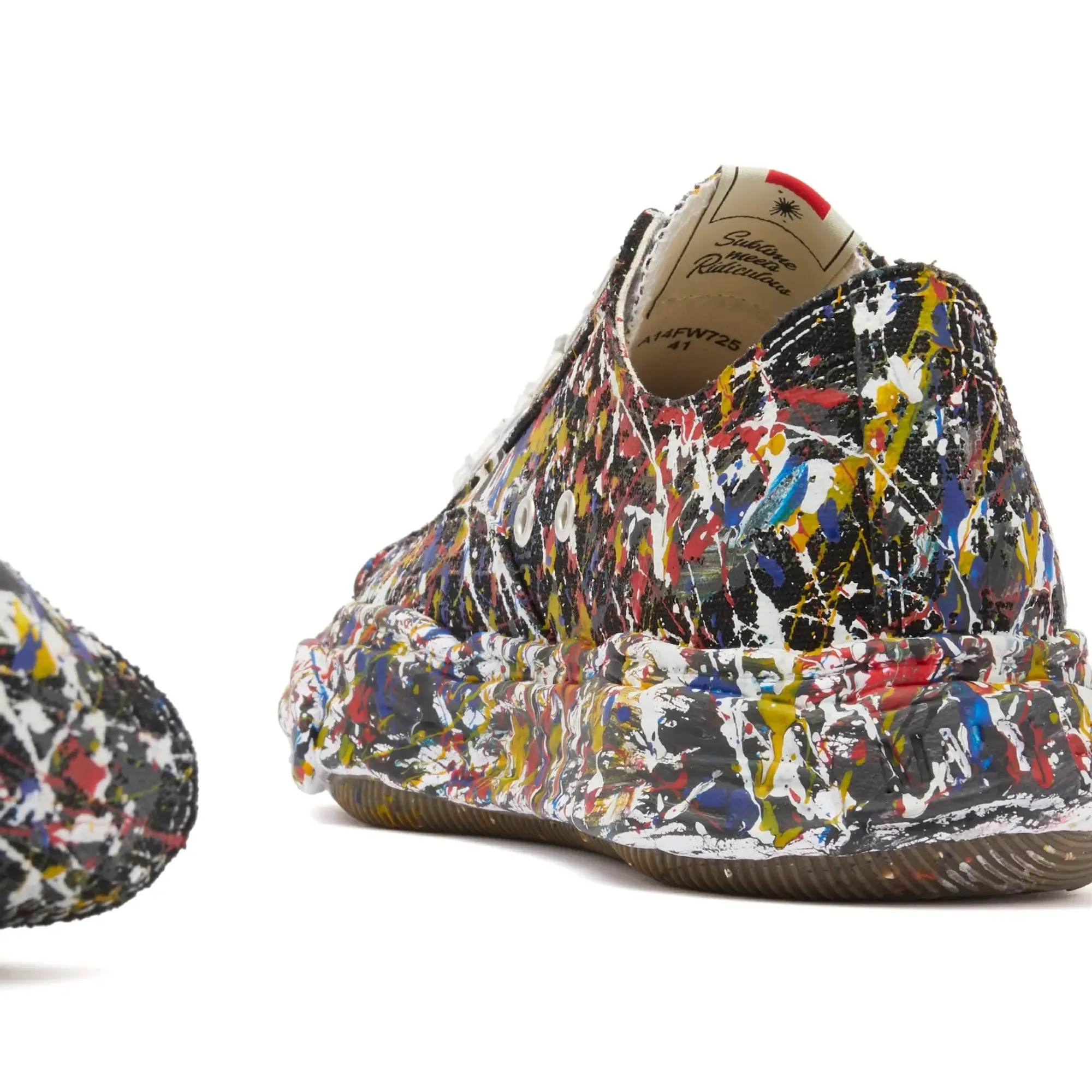 Maison Mihara Yasuhiro Peterson 23 Og Paint Spatter Sneaker - Black