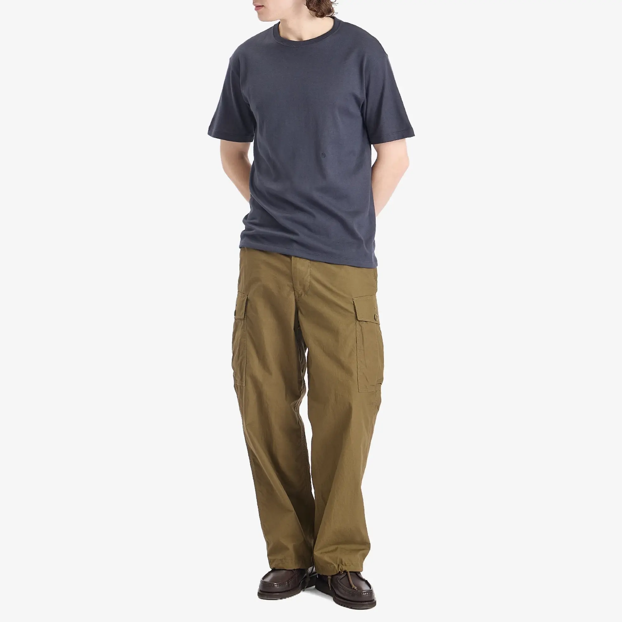Nanamica Men's Loopwheel Coolmax Jersey T-Shirt Navy