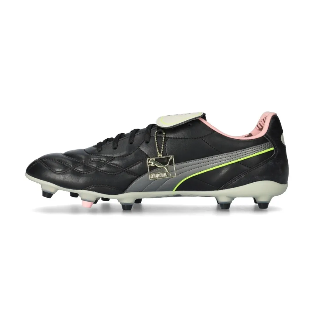 PUMA King Top x Mundial FG/AG Football Boots Unisex, Black/White