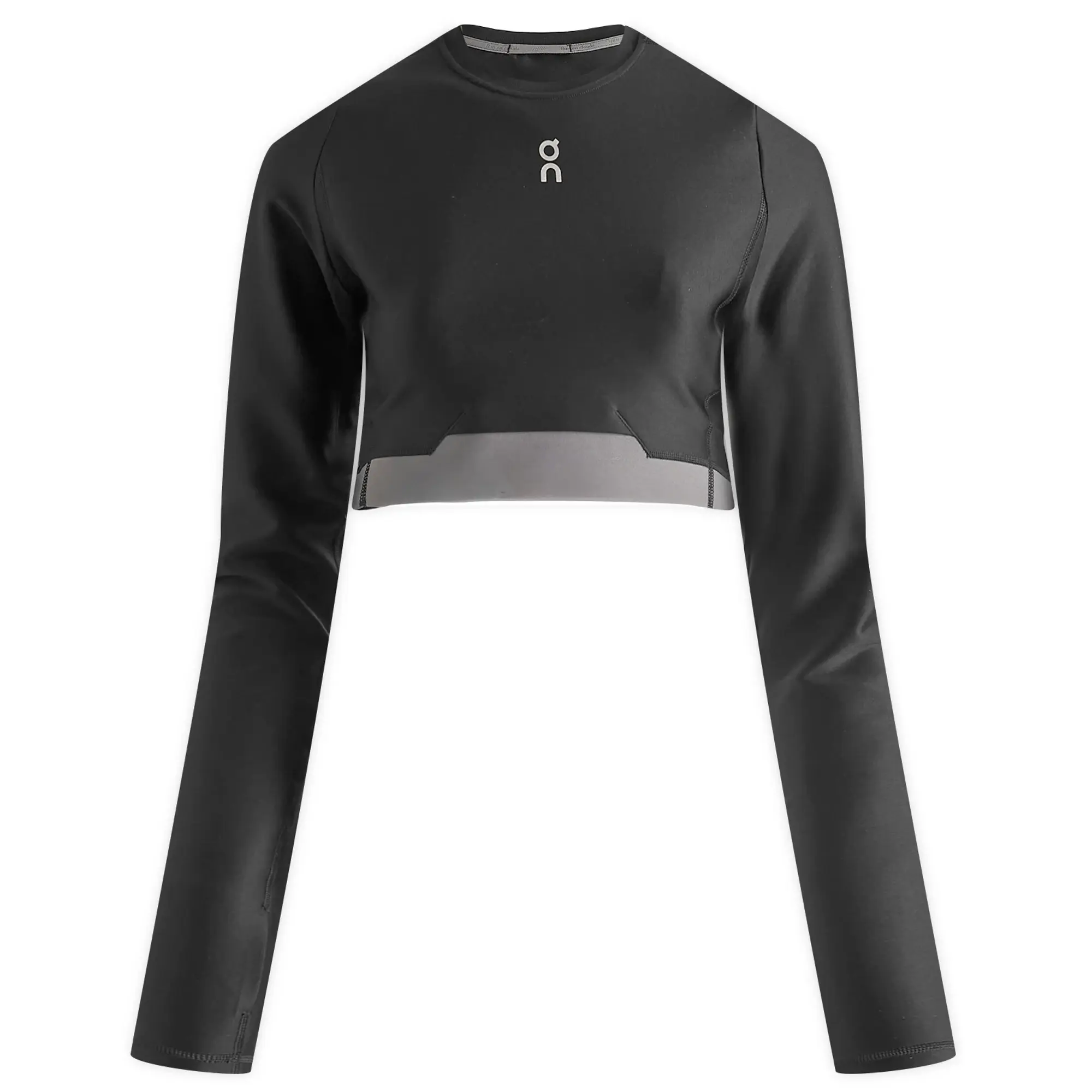 ON Women's Train LON Women'sg Sleeve Crop Top Black