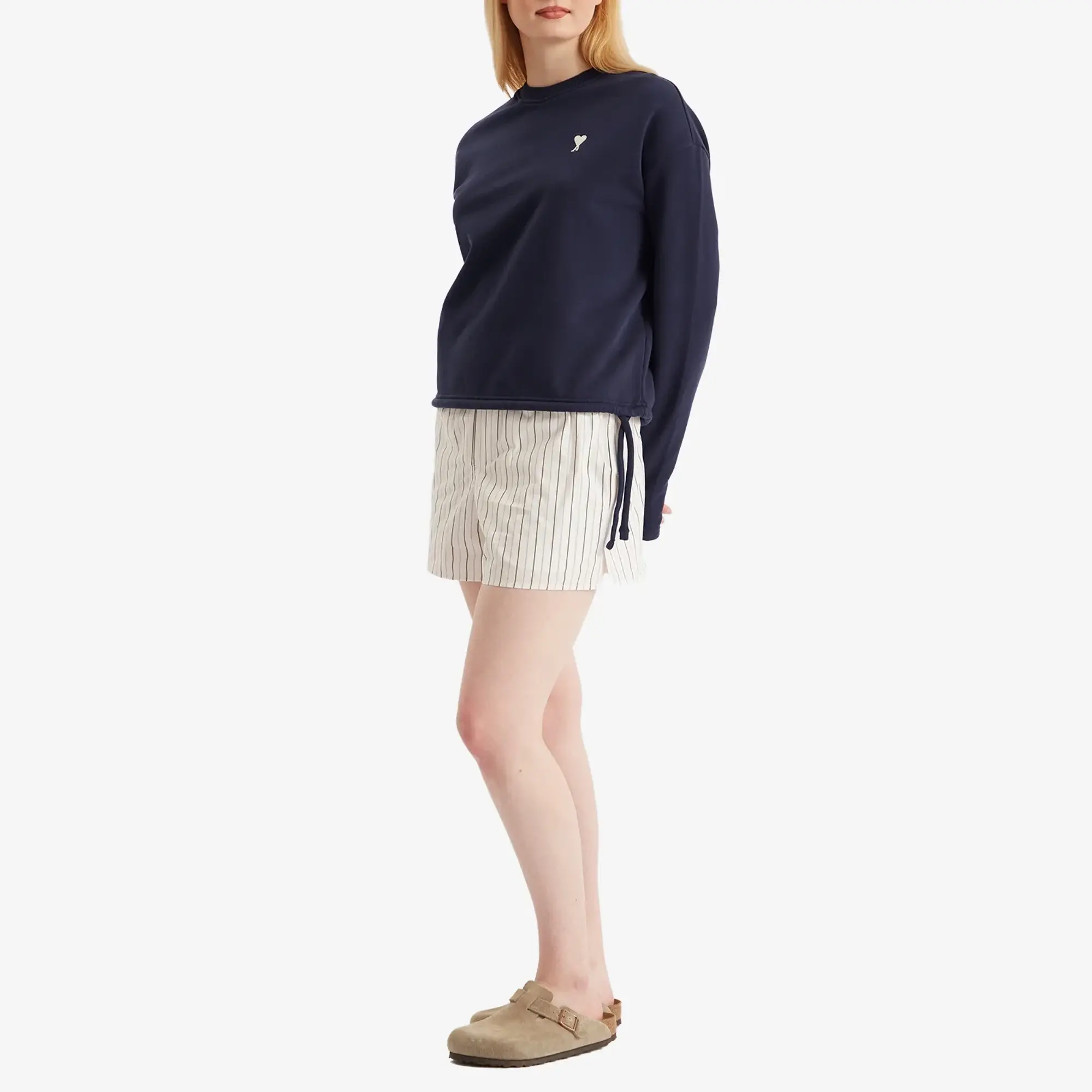 AMI Paris Women's De Coeur Sweatshirt Night Blue