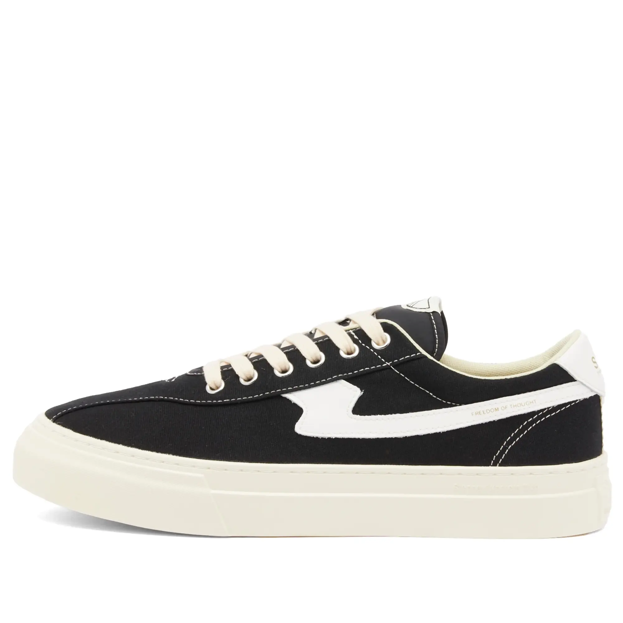 Stepney Workers Club Men's Dellow S-Strike Cup Canvas Sneaker Black/White