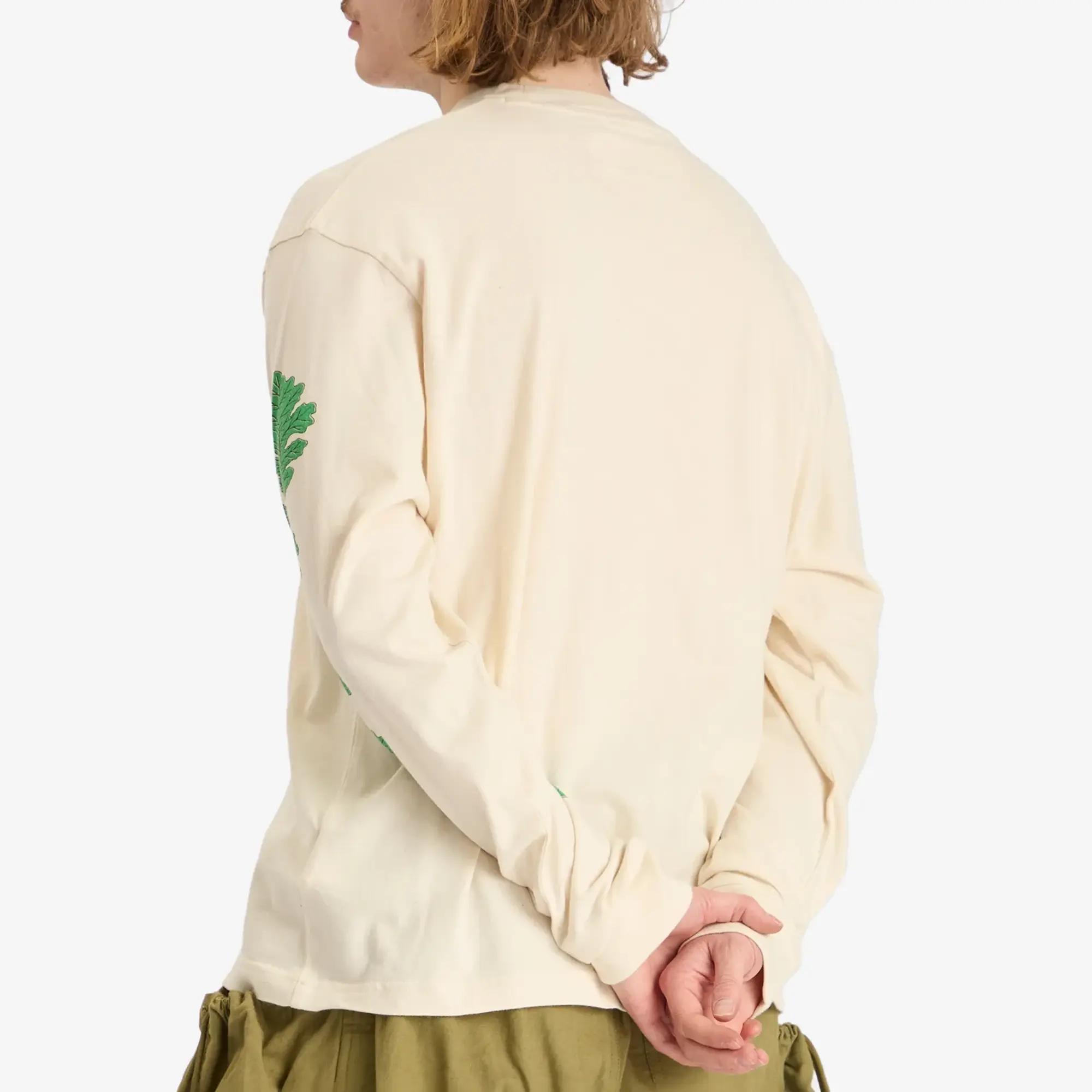 Story mfg. Men's Grateful Long Sleeve T-Shirt Ecru Tree Tales