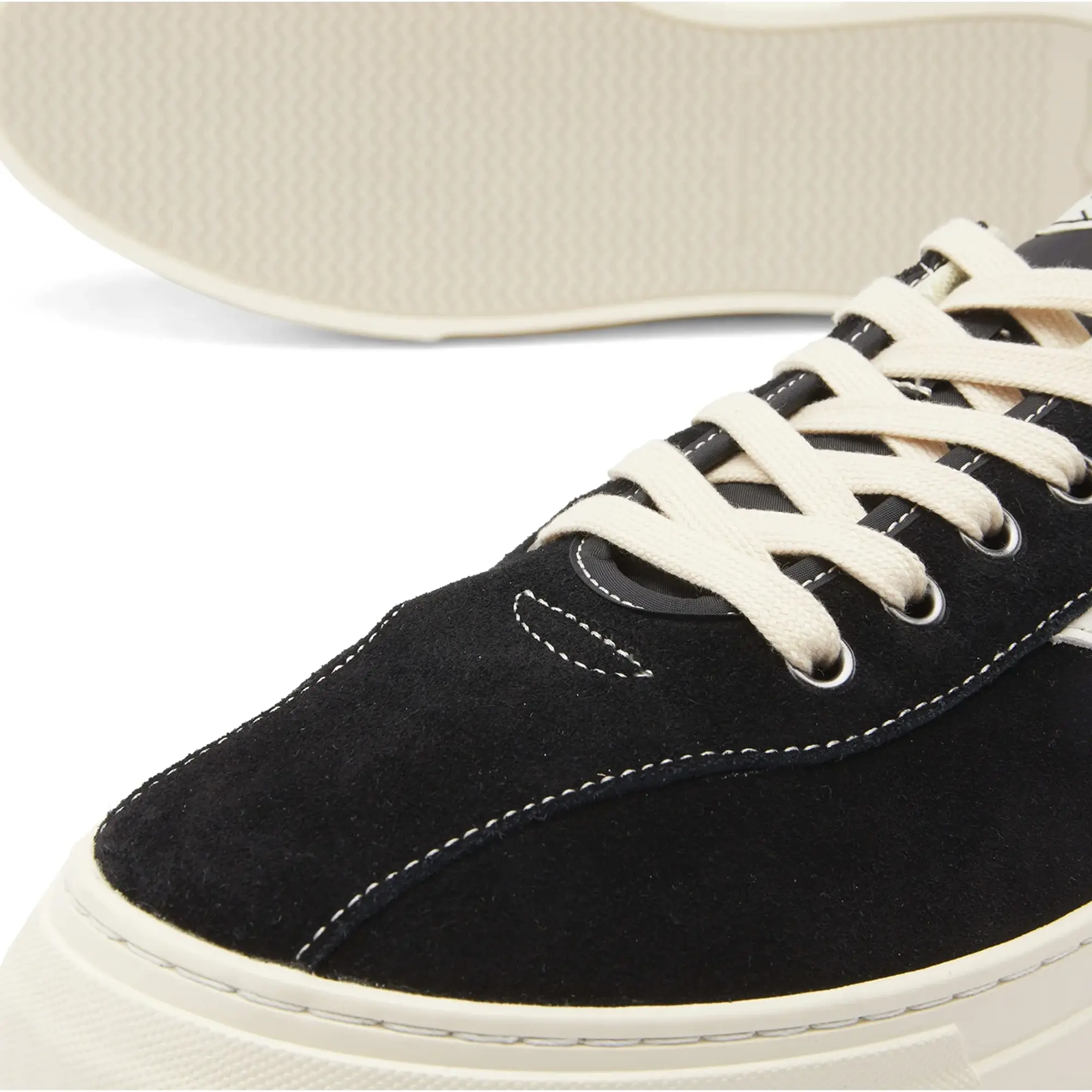 Stepney Workers Club Men's Dellow S-Strike Cup Suede Sneaker Black/White