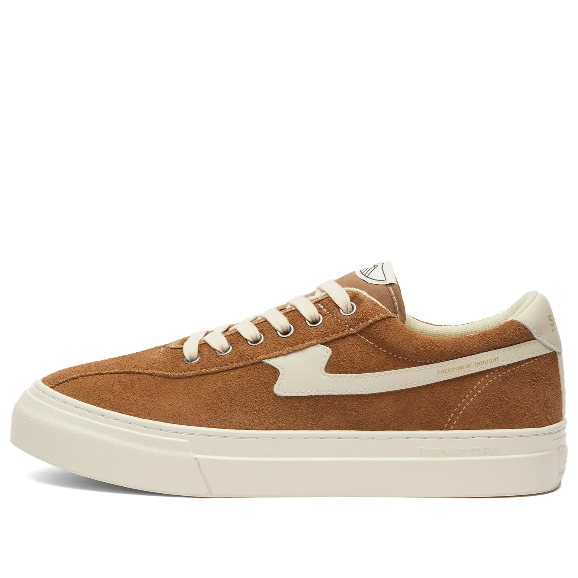 Stepney Workers Club Men's Dellow S-Strike Cup Geo Merged Sneaker Brown