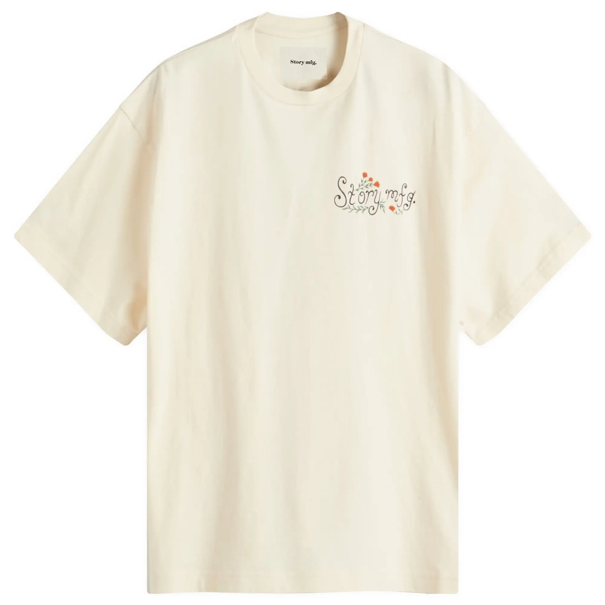 Story mfg. Men's Grateful T-Shirt Ecru Lesson