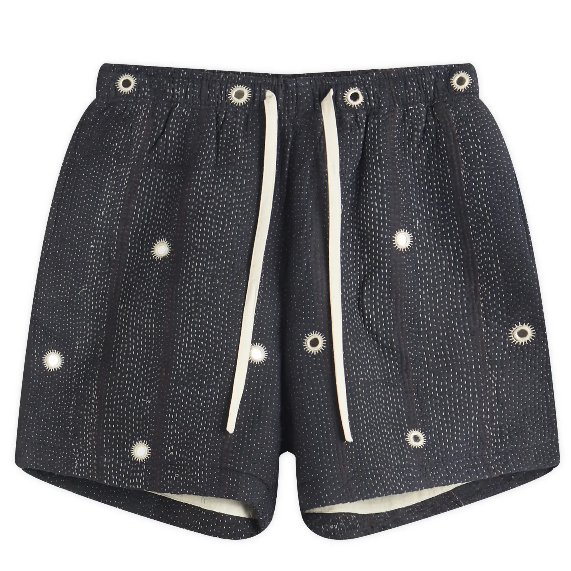 Kartik Research Men's Miror Embroidered Shorts Black/White
