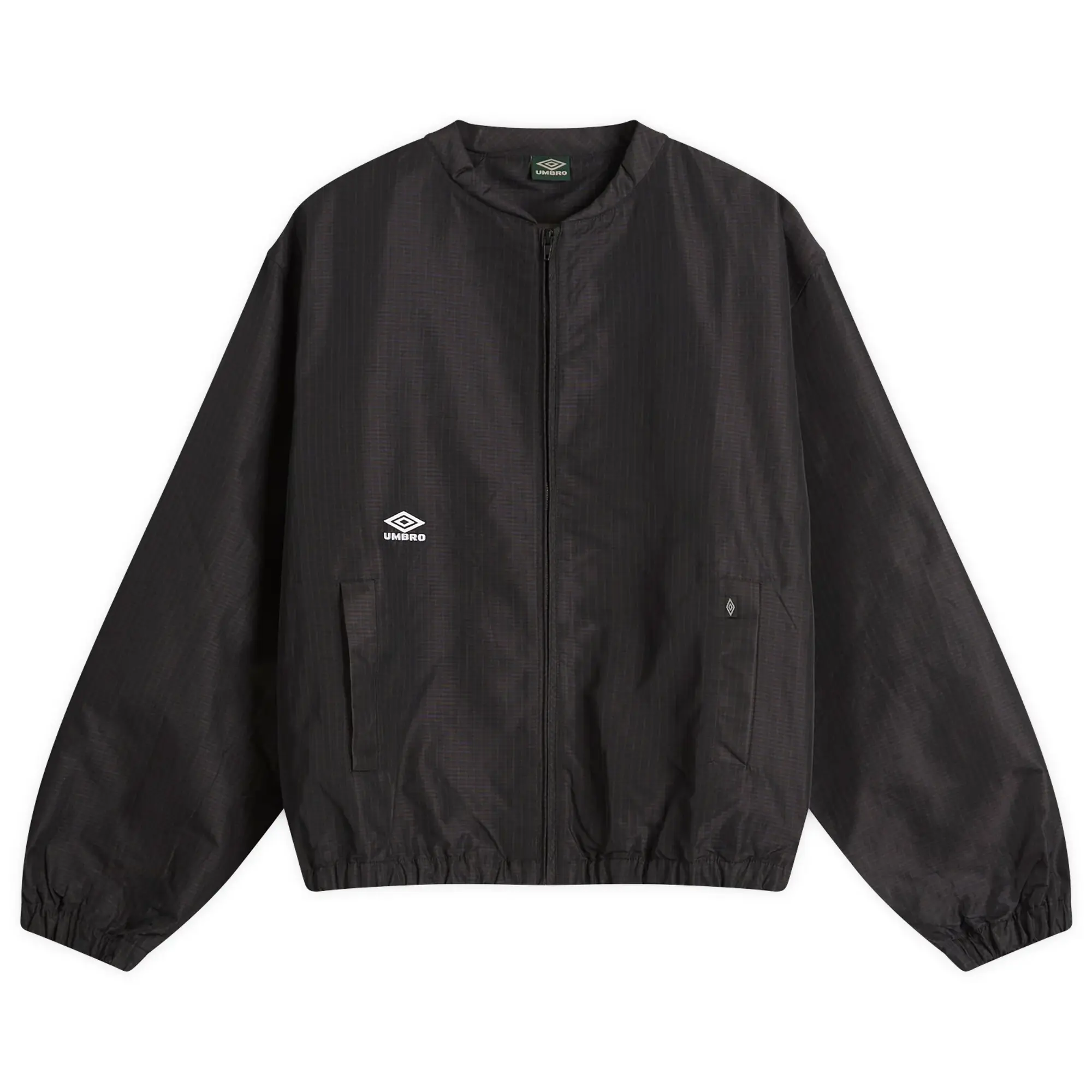 Umbro by Slam Jam Men's Micro Check Bomber Jacket Navy