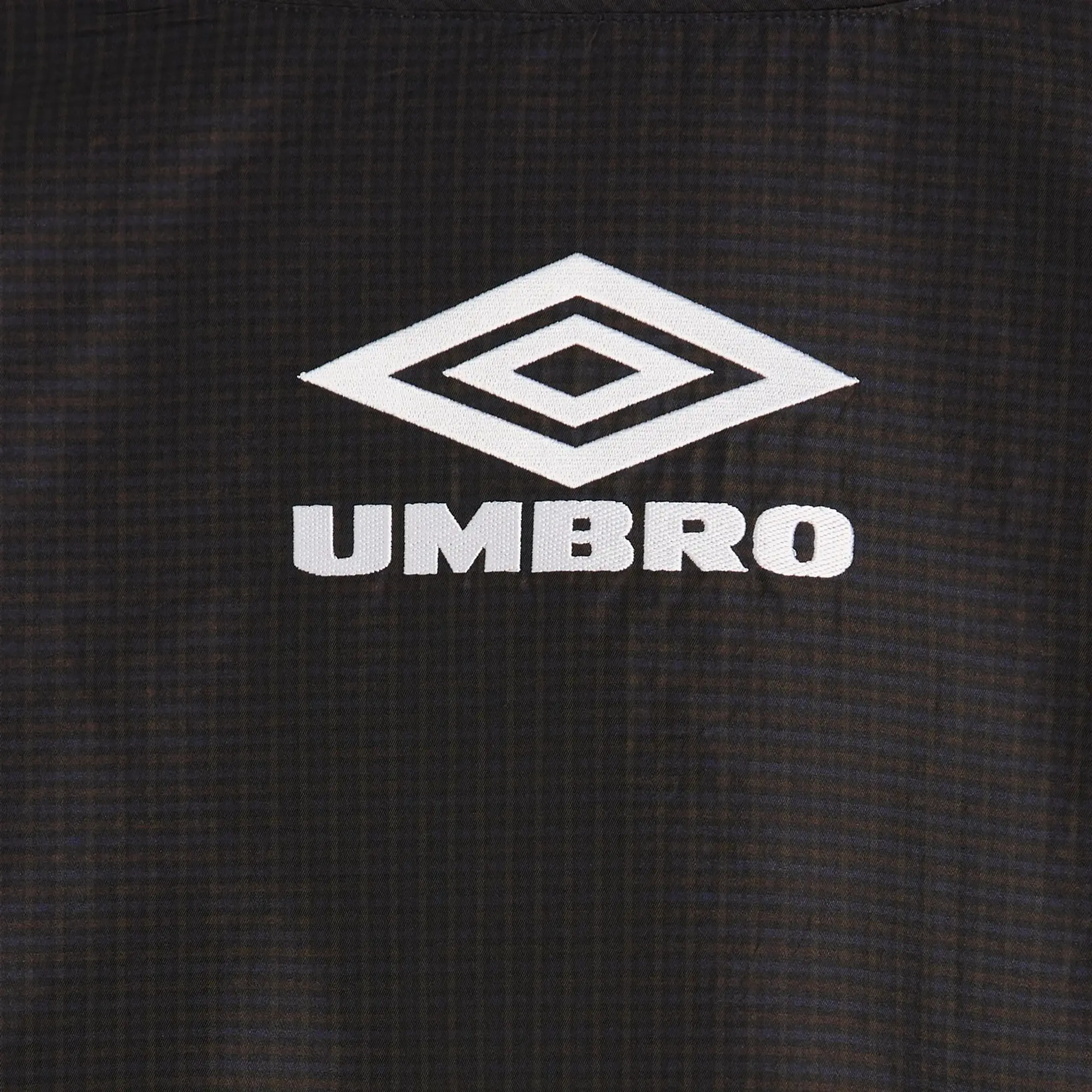 Umbro by Slam Jam Men's Micro Check Bomber Jacket Navy