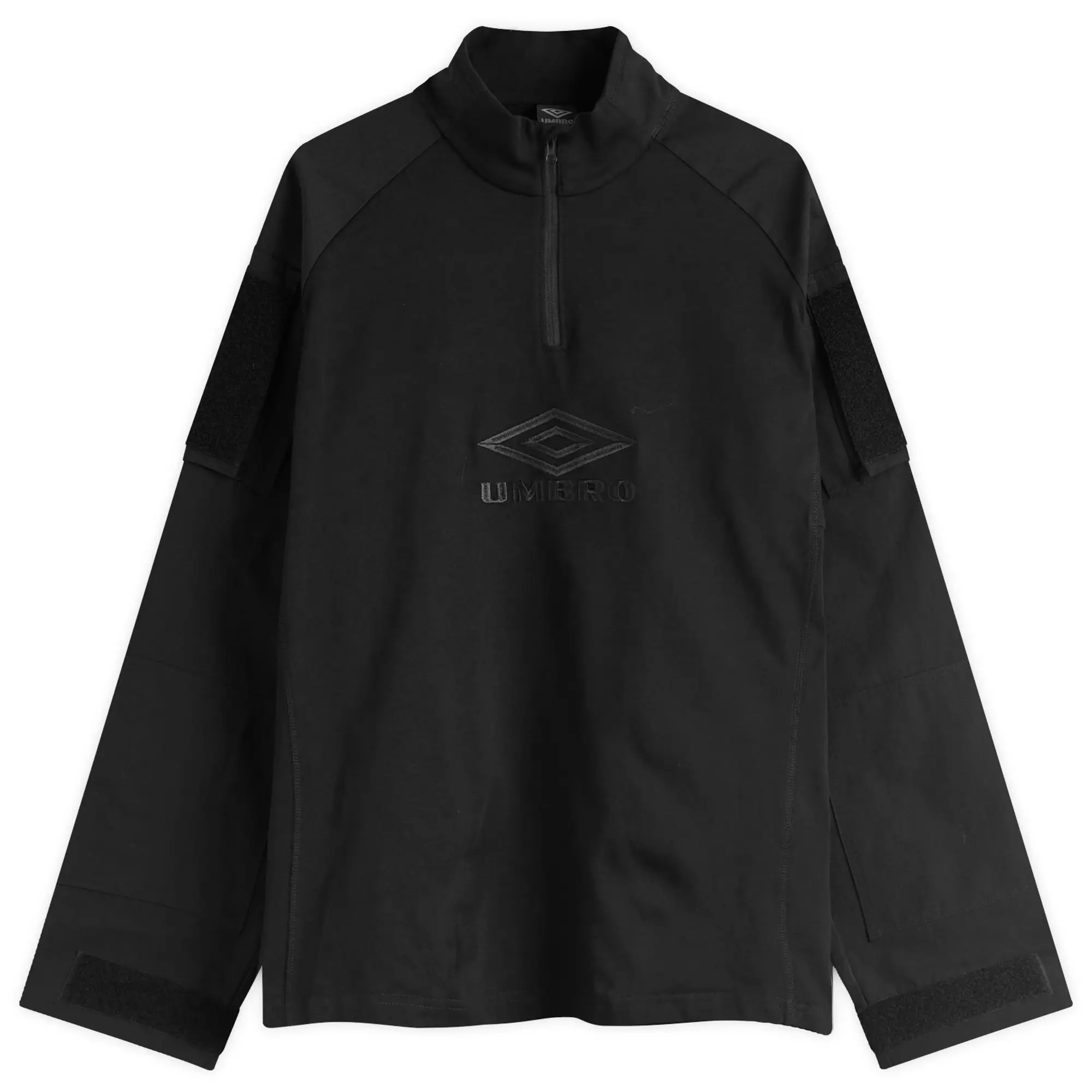 Umbro by Slam Jam Men's Tactical Half Zip Sweat Black